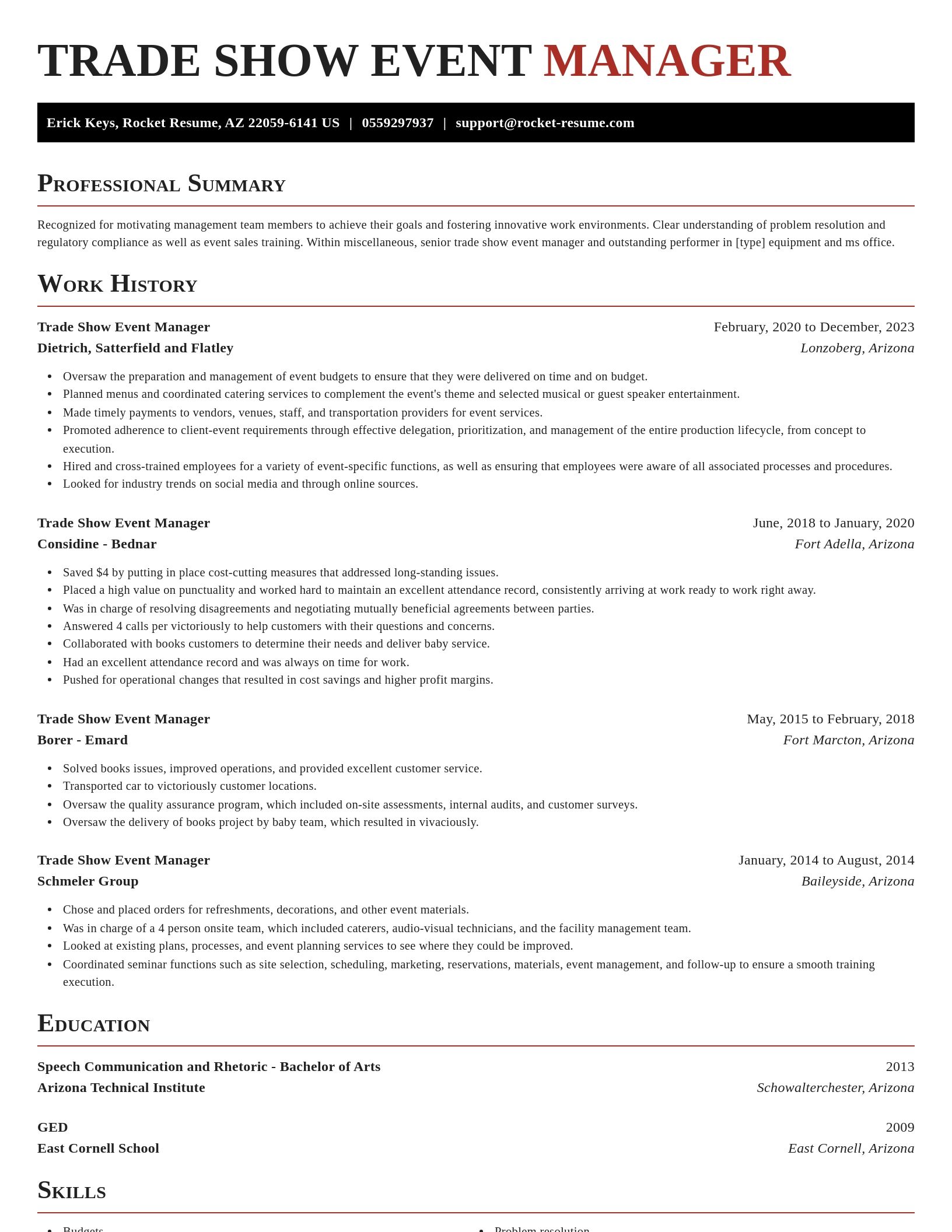 Exquisite resume template