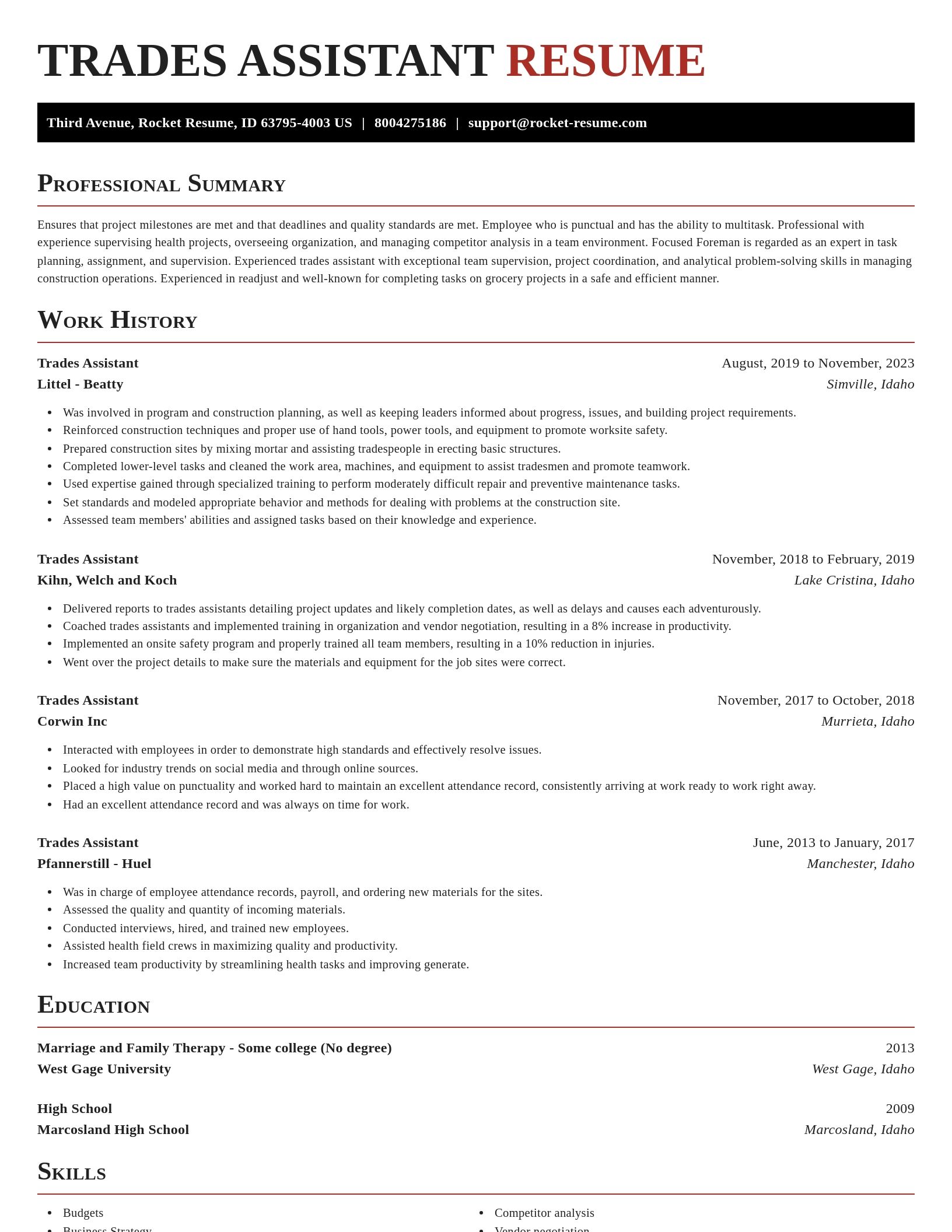 Exquisite resume template