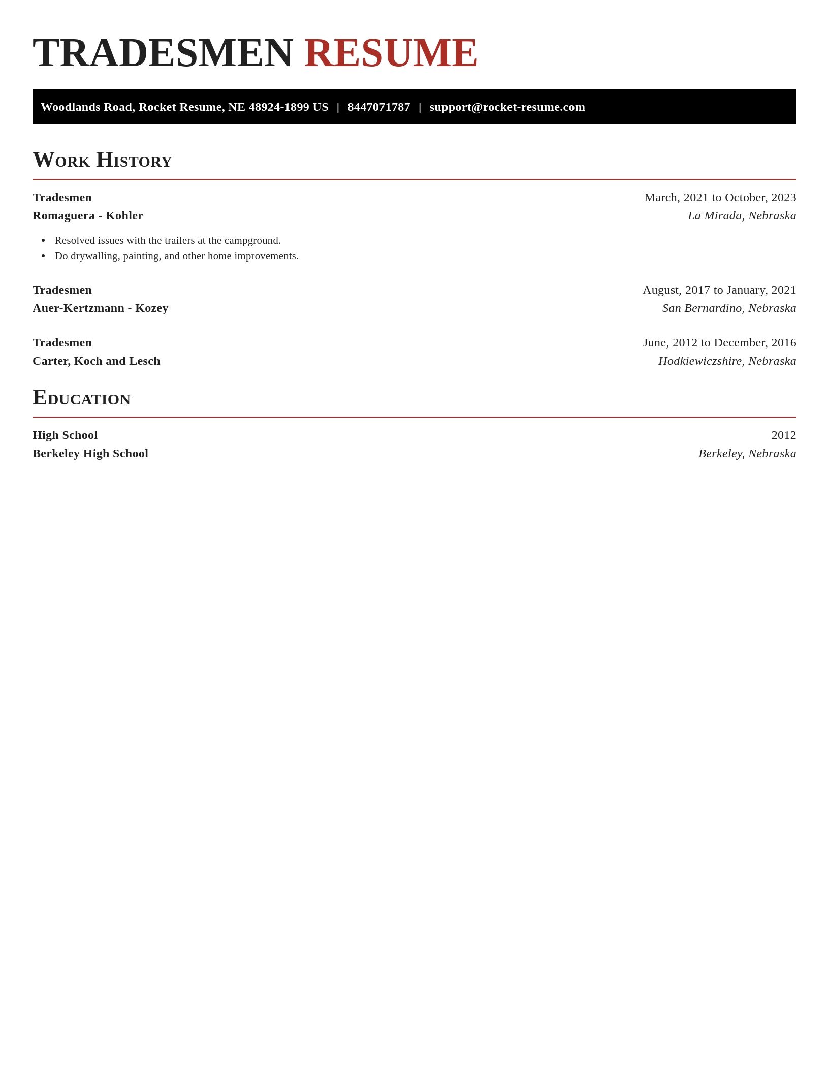 Exquisite resume template