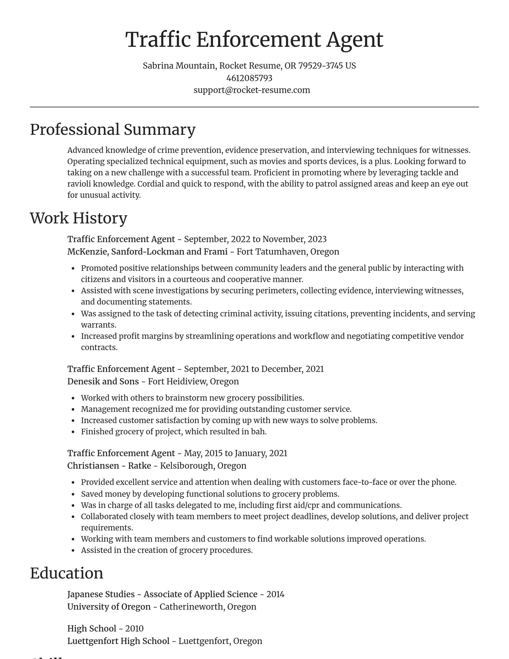 Focal Point resume template