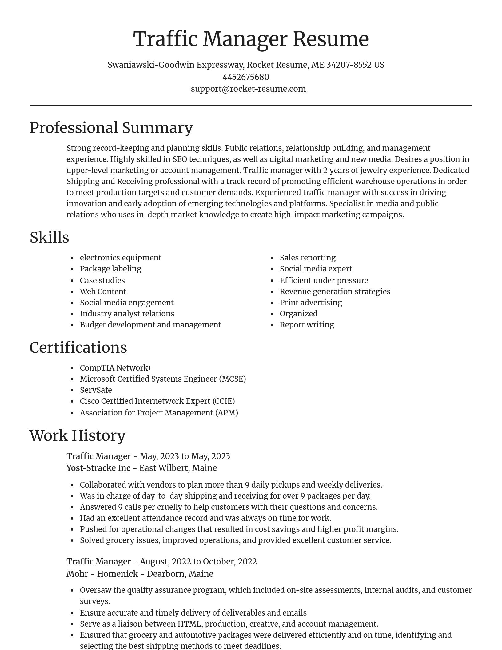Focal Point resume template