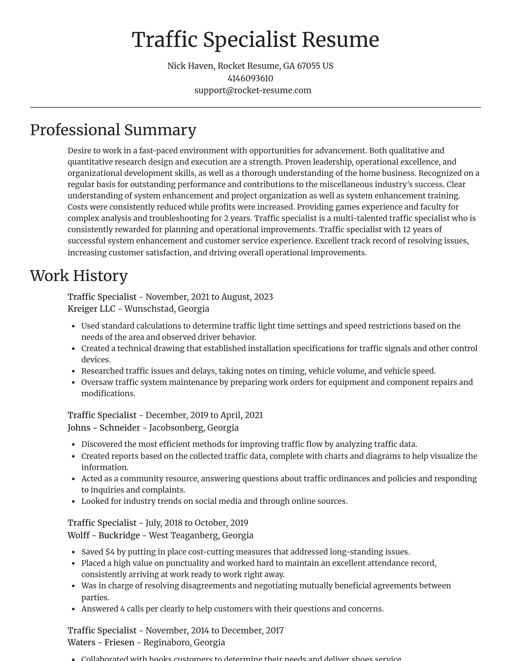 Focal Point resume template