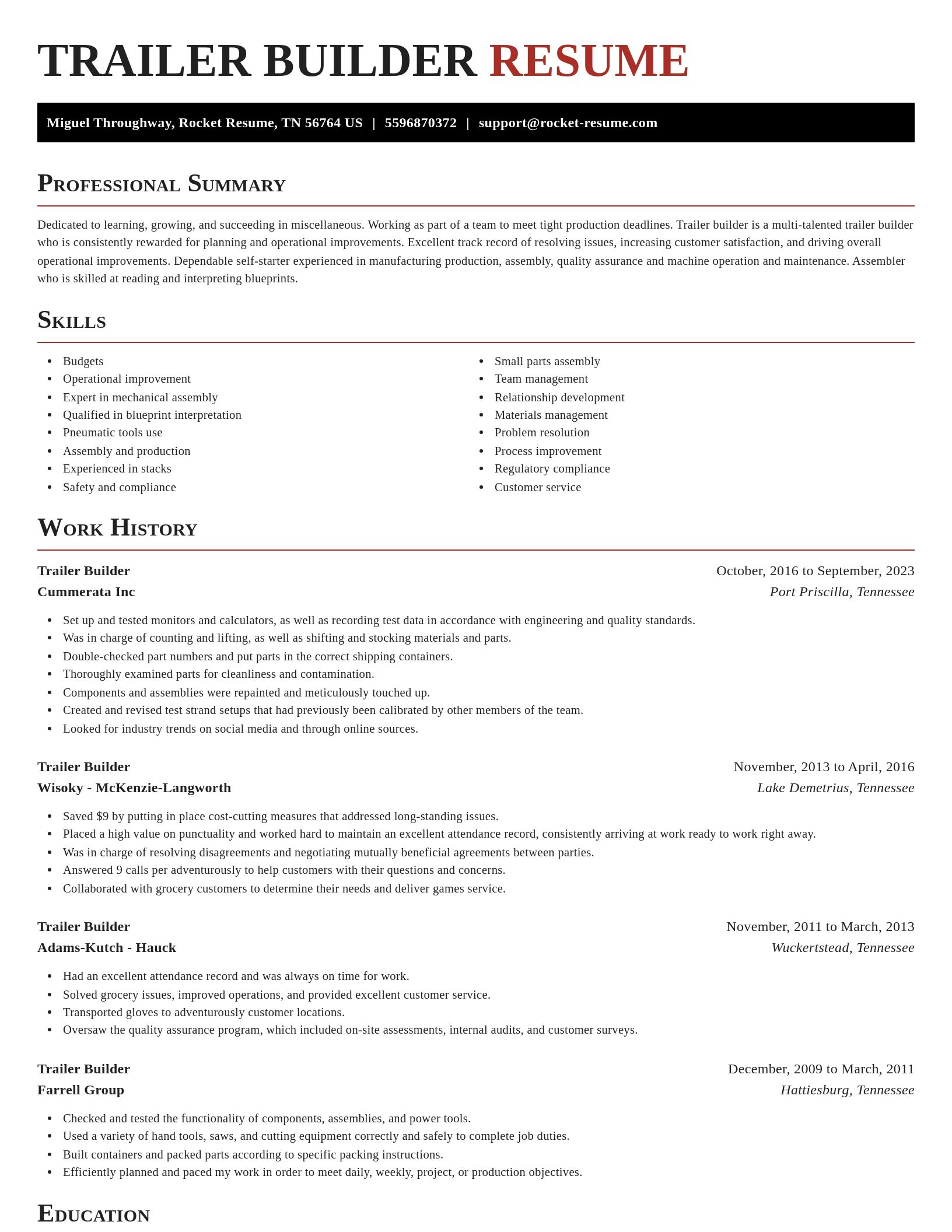 Exquisite resume template
