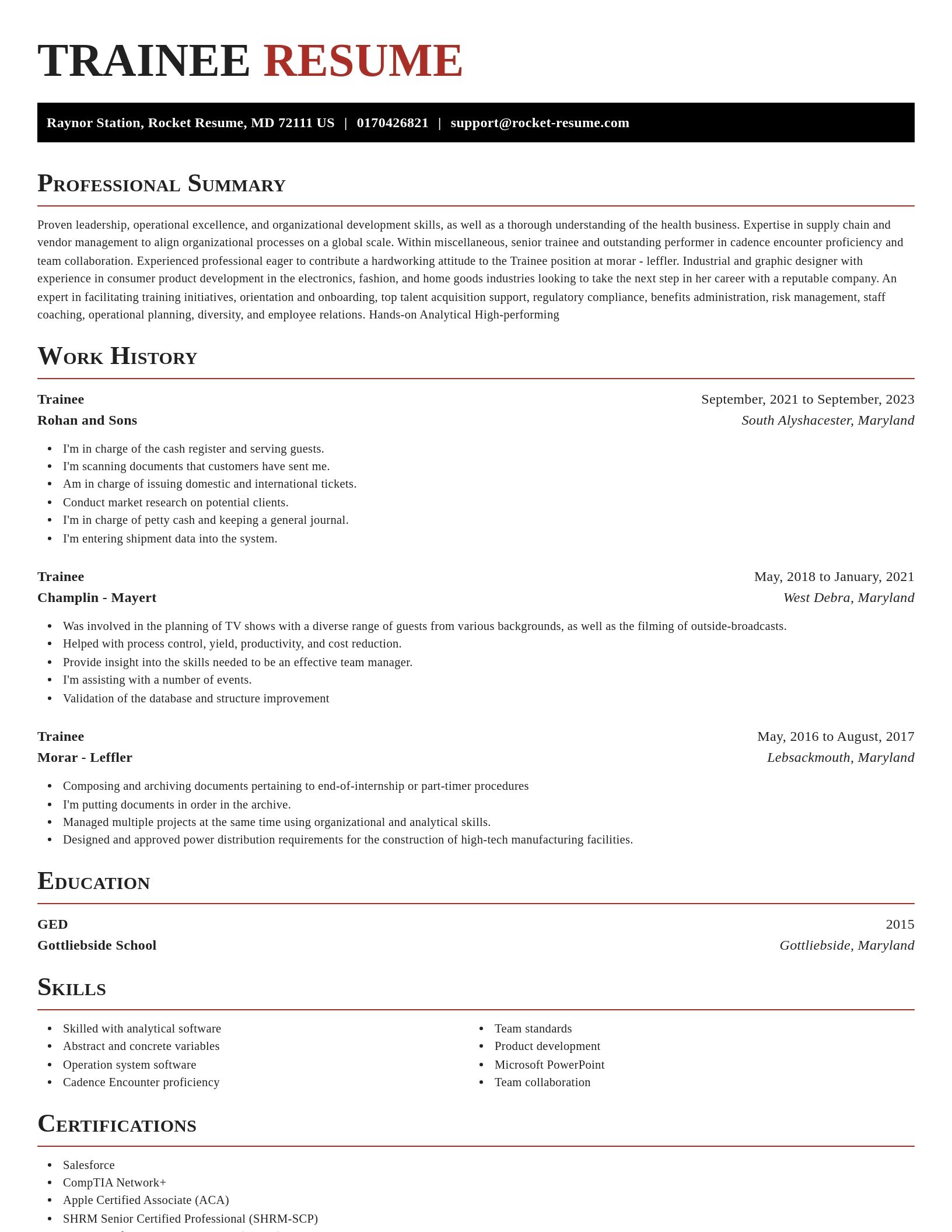 Exquisite resume template