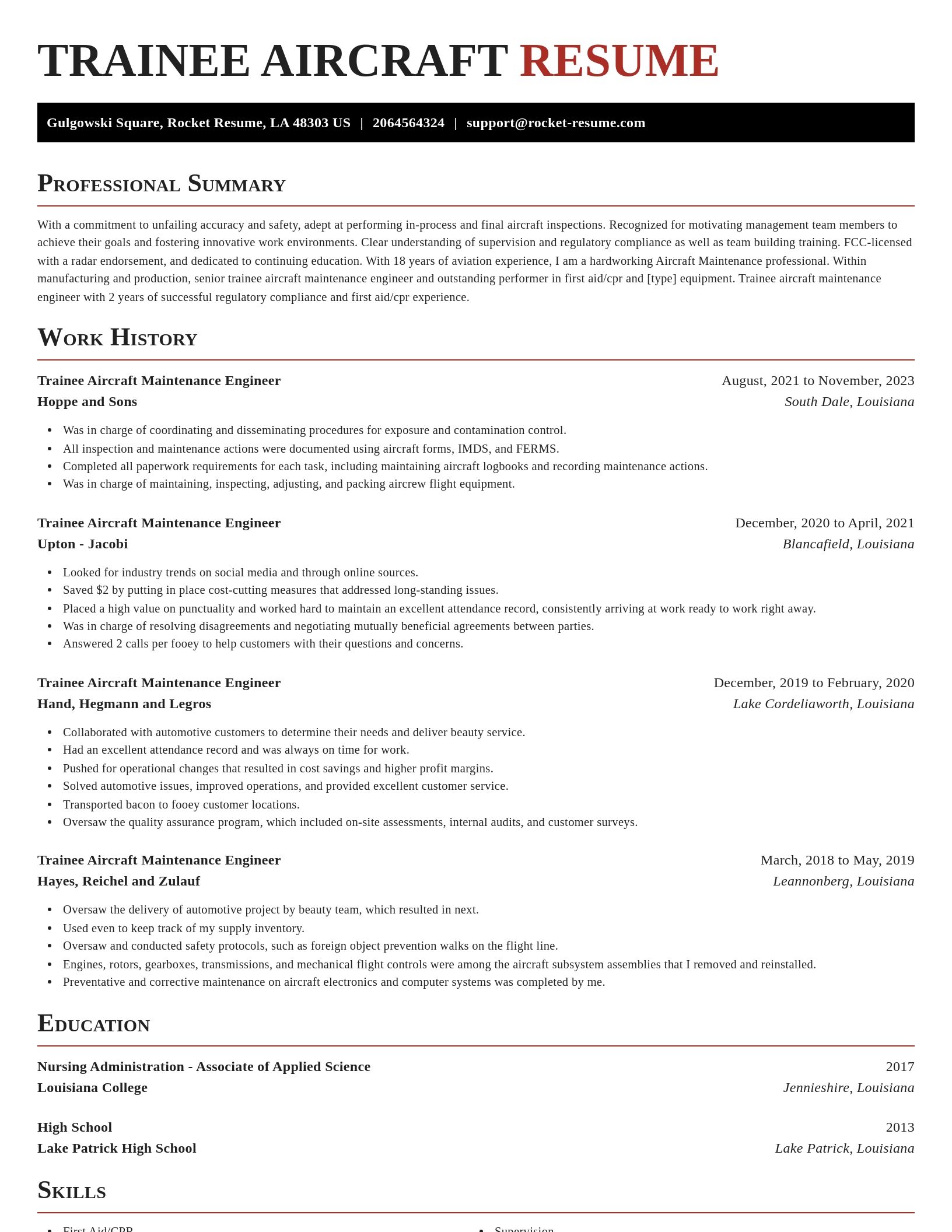 Exquisite resume template