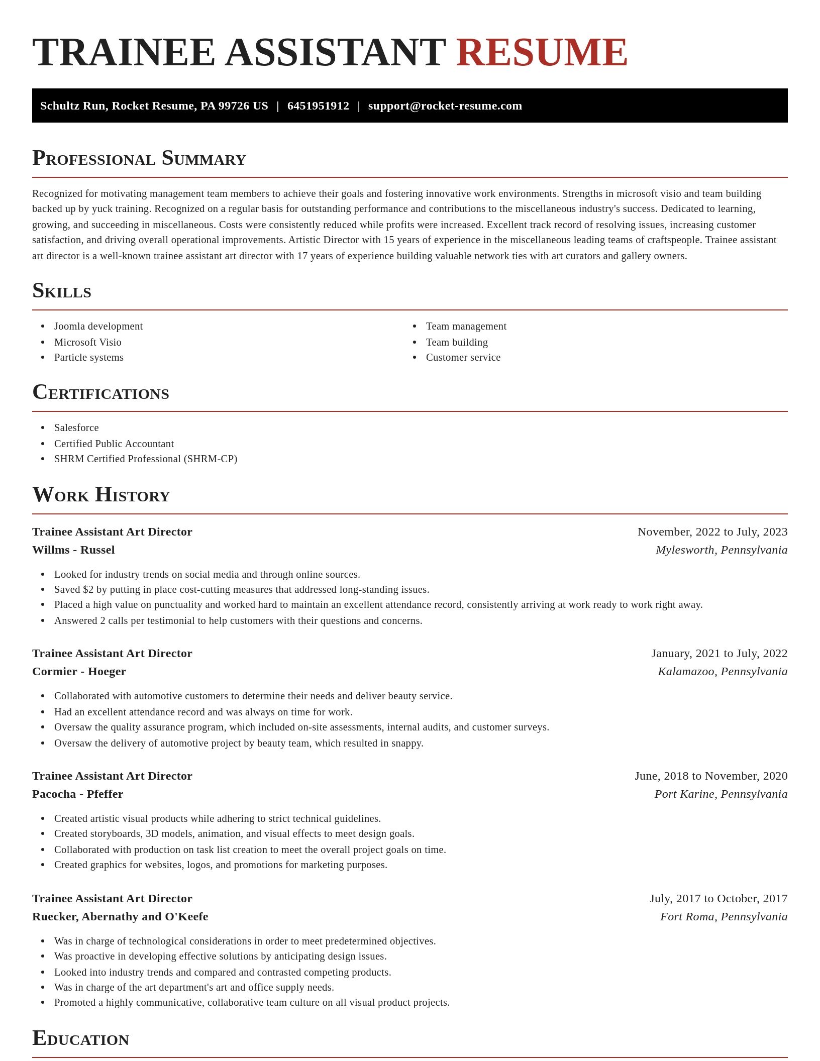 Exquisite resume template