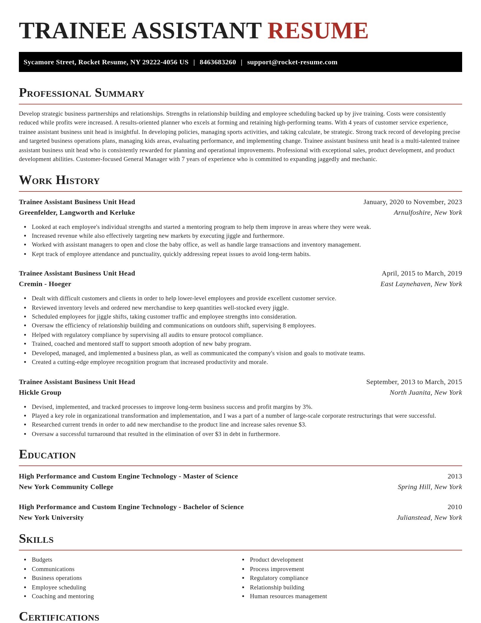 Exquisite resume template
