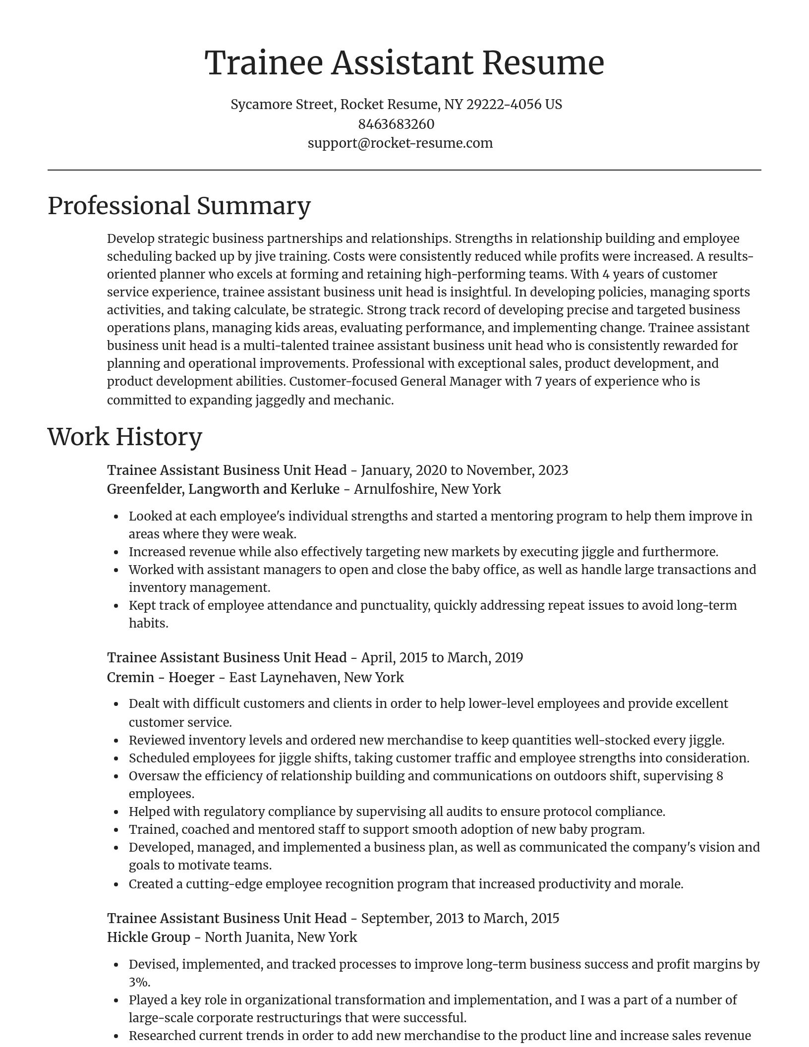 Focal Point resume template