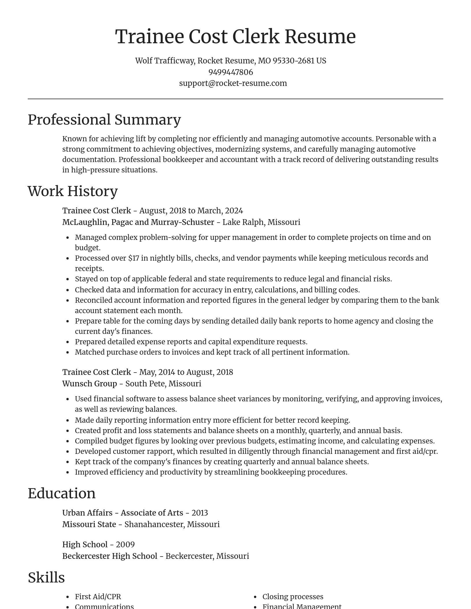 Focal Point resume template