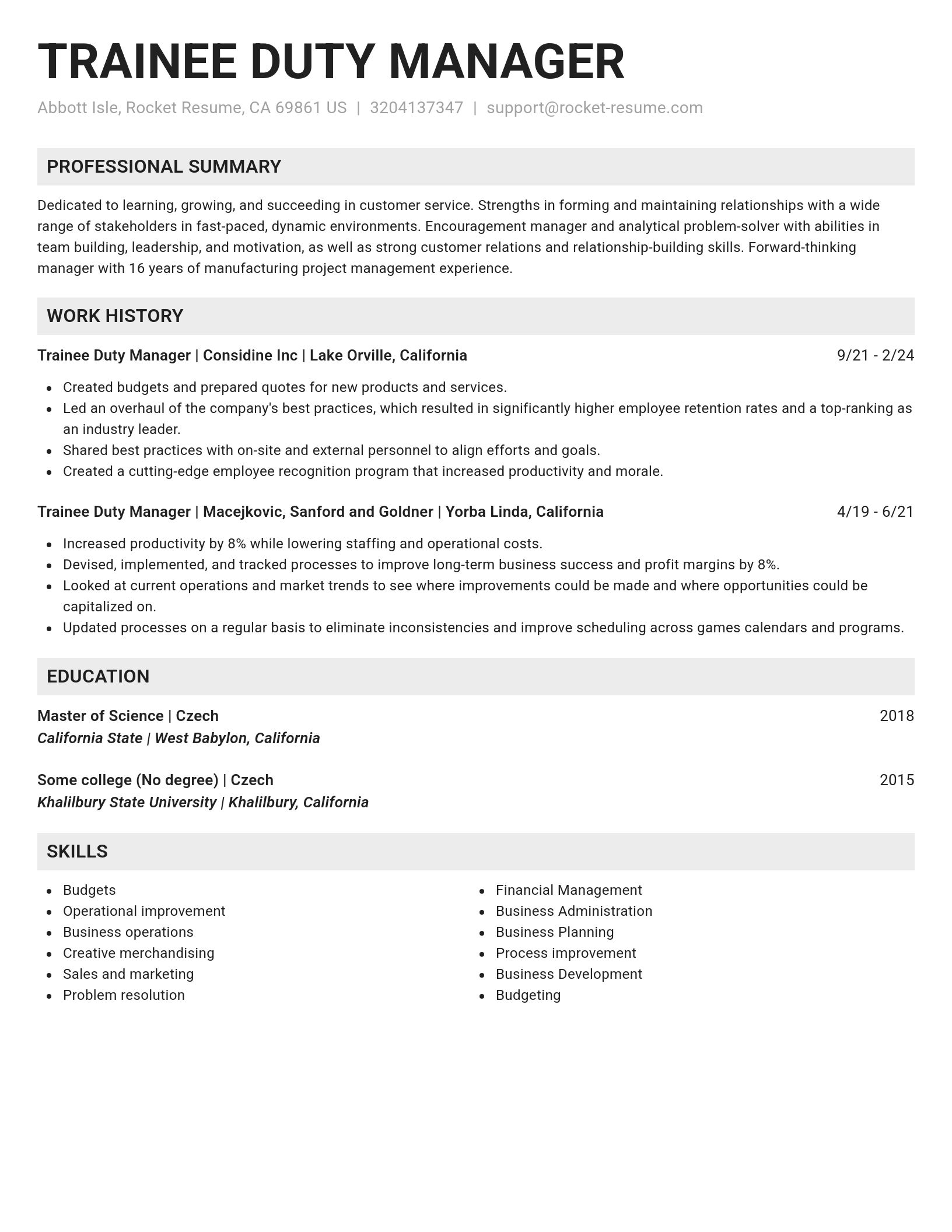 Genius resume template