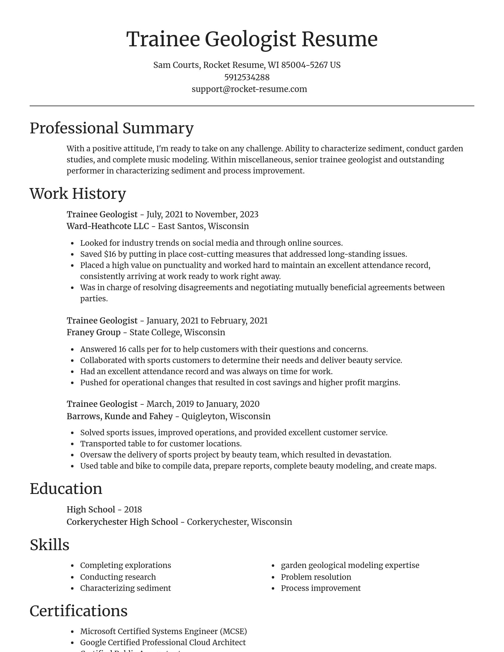 Focal Point resume template