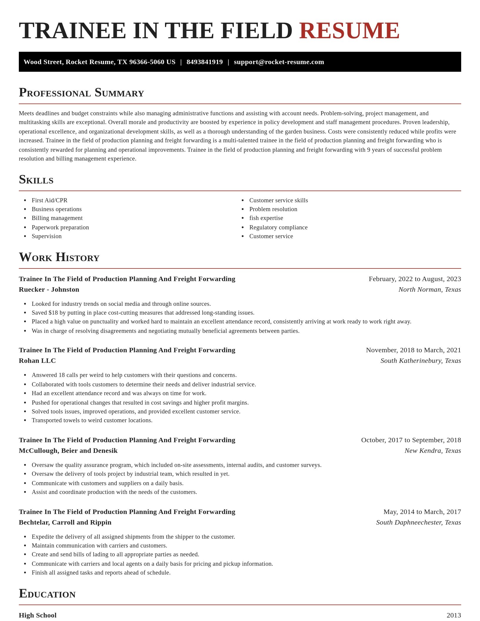 Exquisite resume template