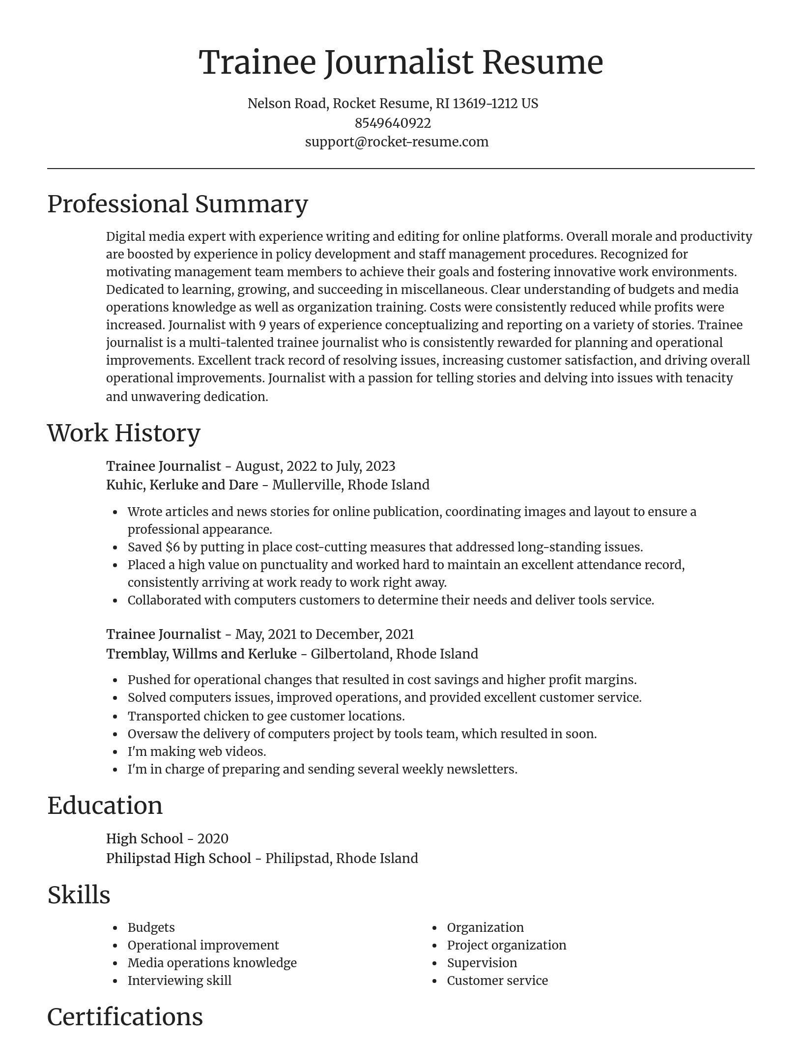 Focal Point resume template