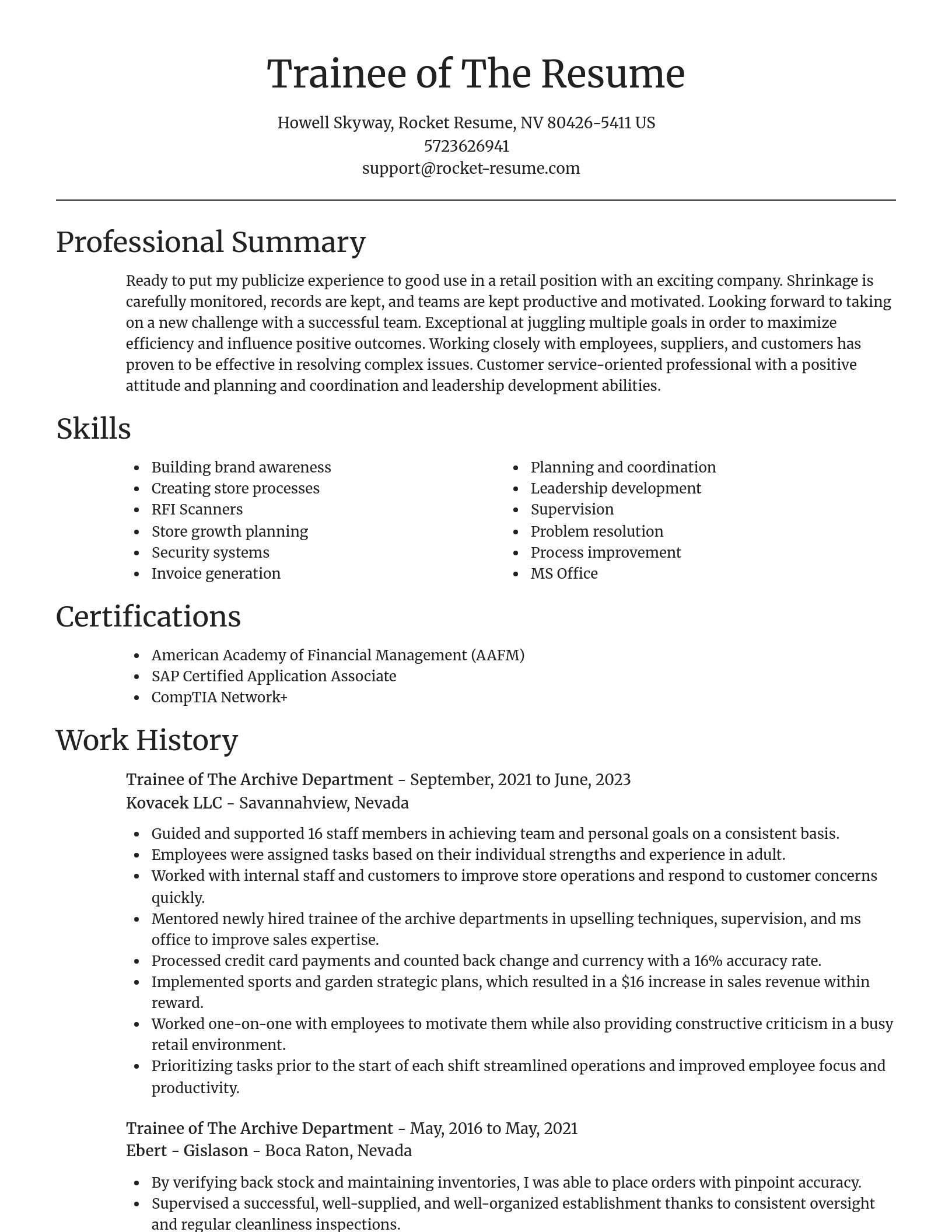 Focal Point resume template