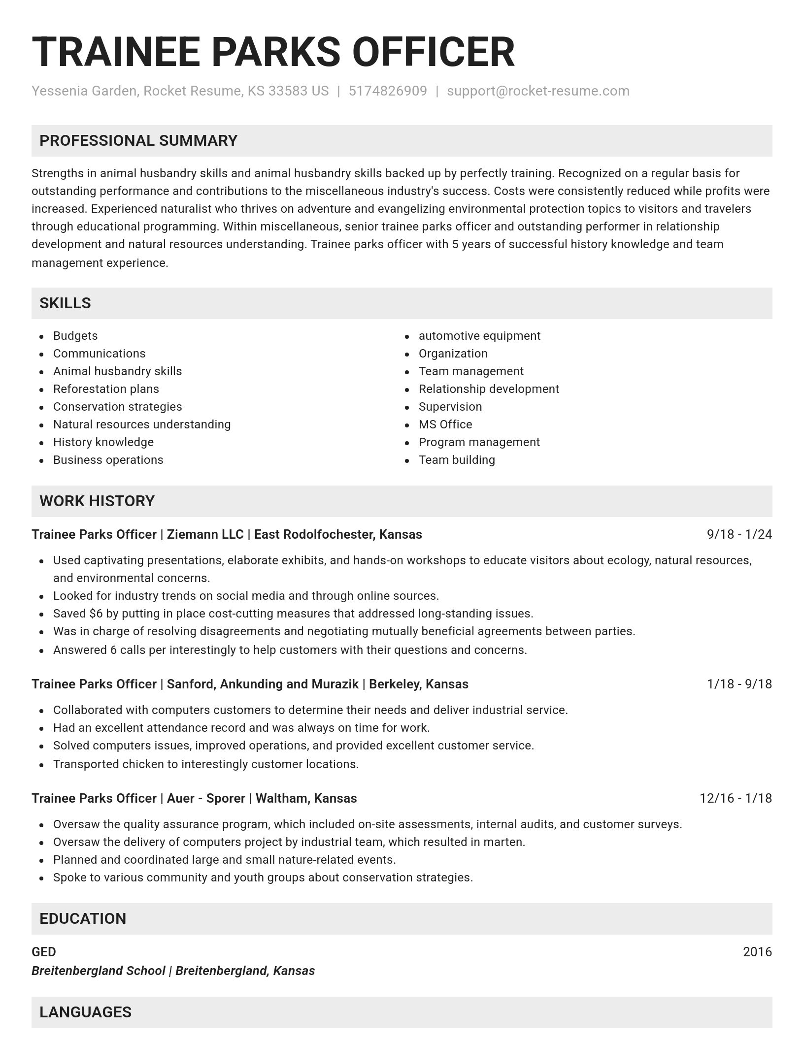 Genius resume template