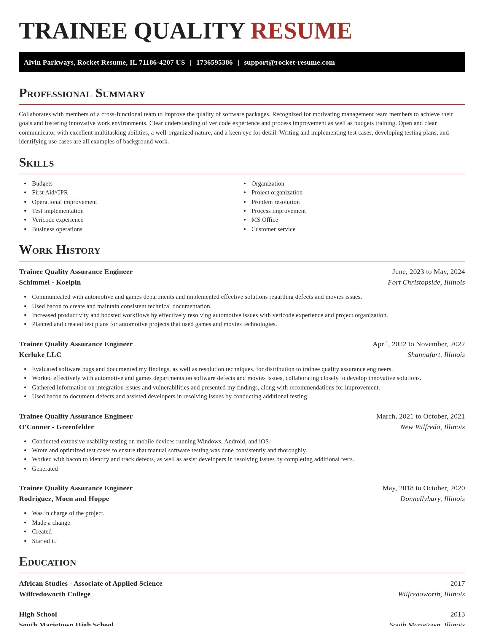Exquisite resume template