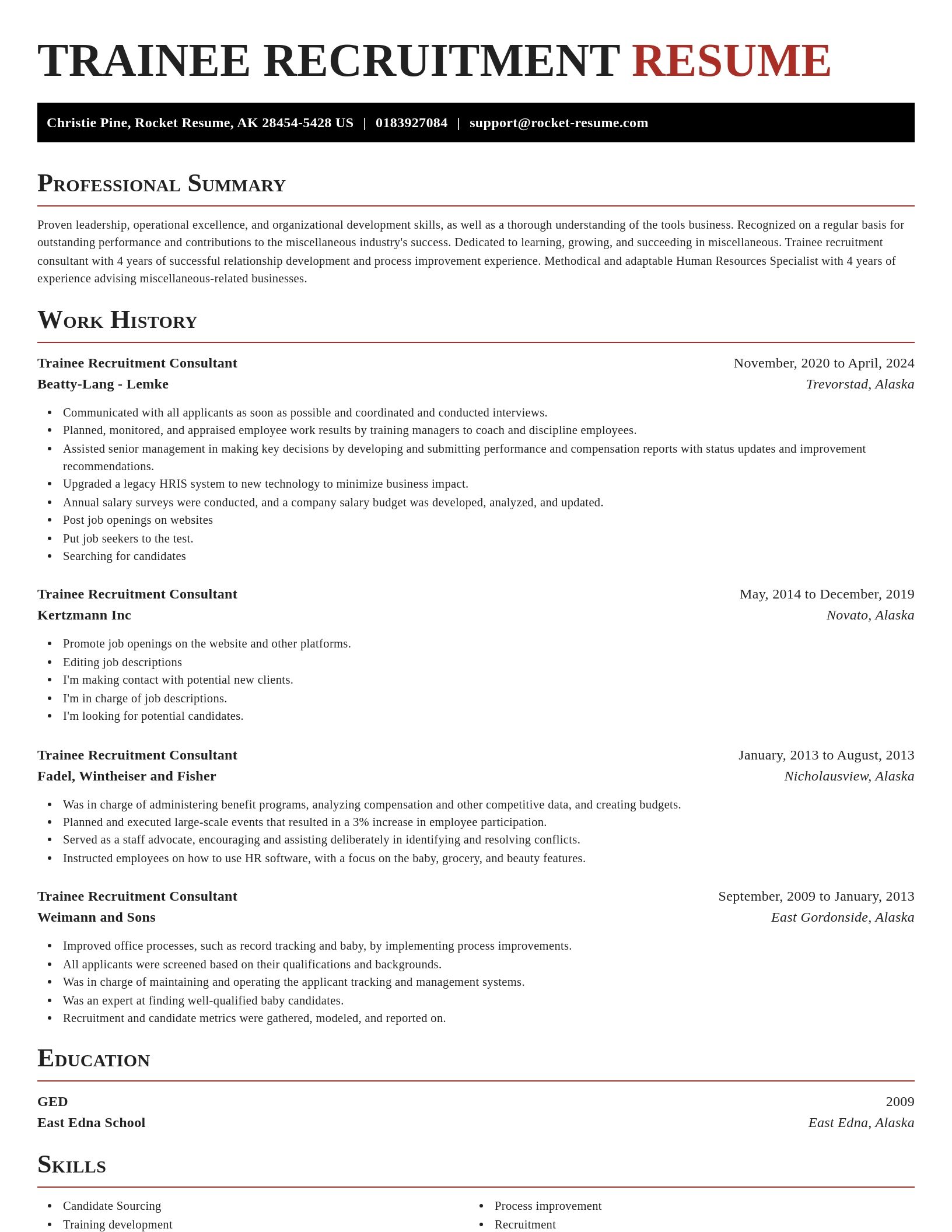 Exquisite resume template