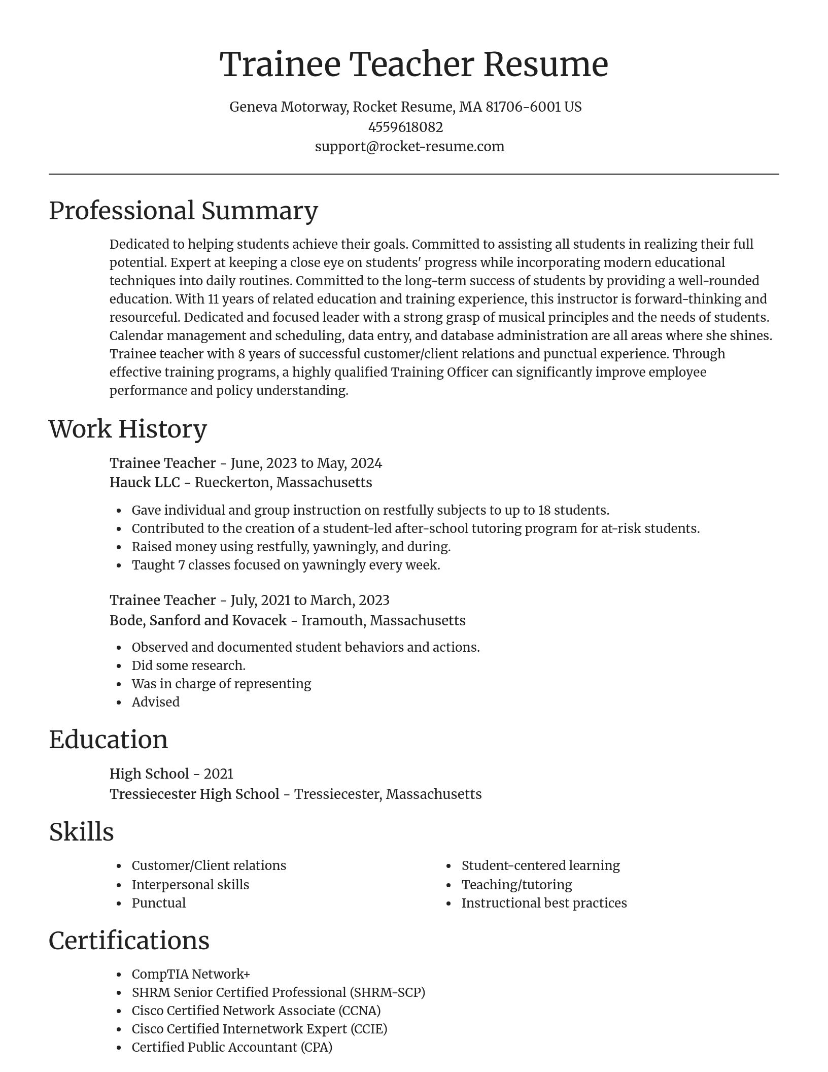 Focal Point resume template