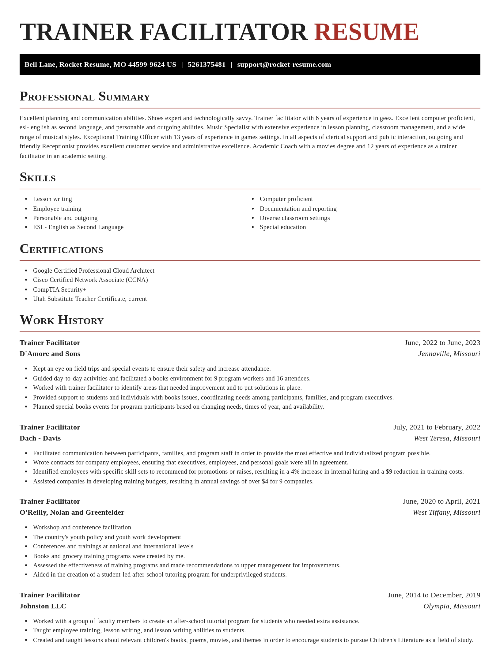 Exquisite resume template