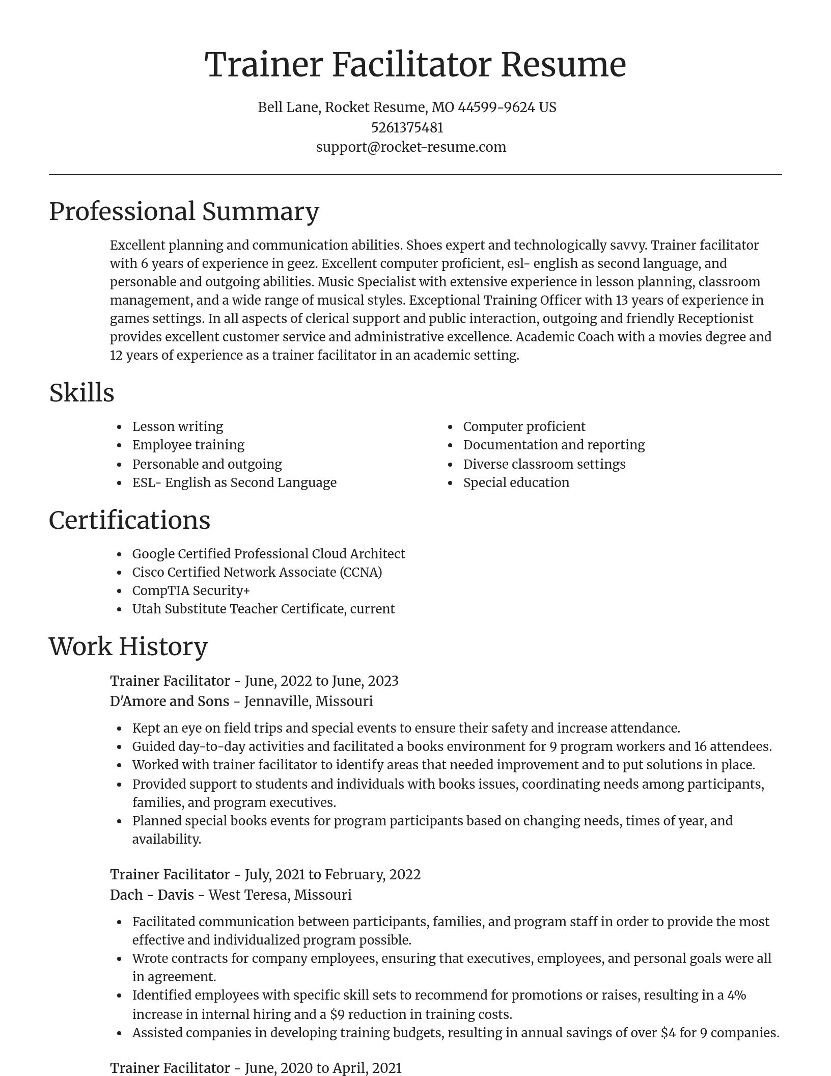 Focal Point resume template
