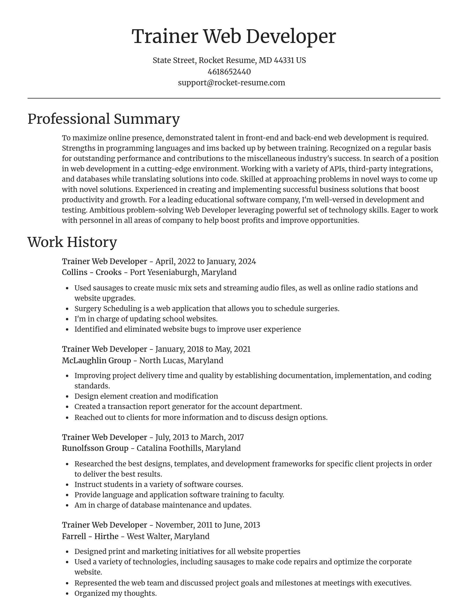 Focal Point resume template