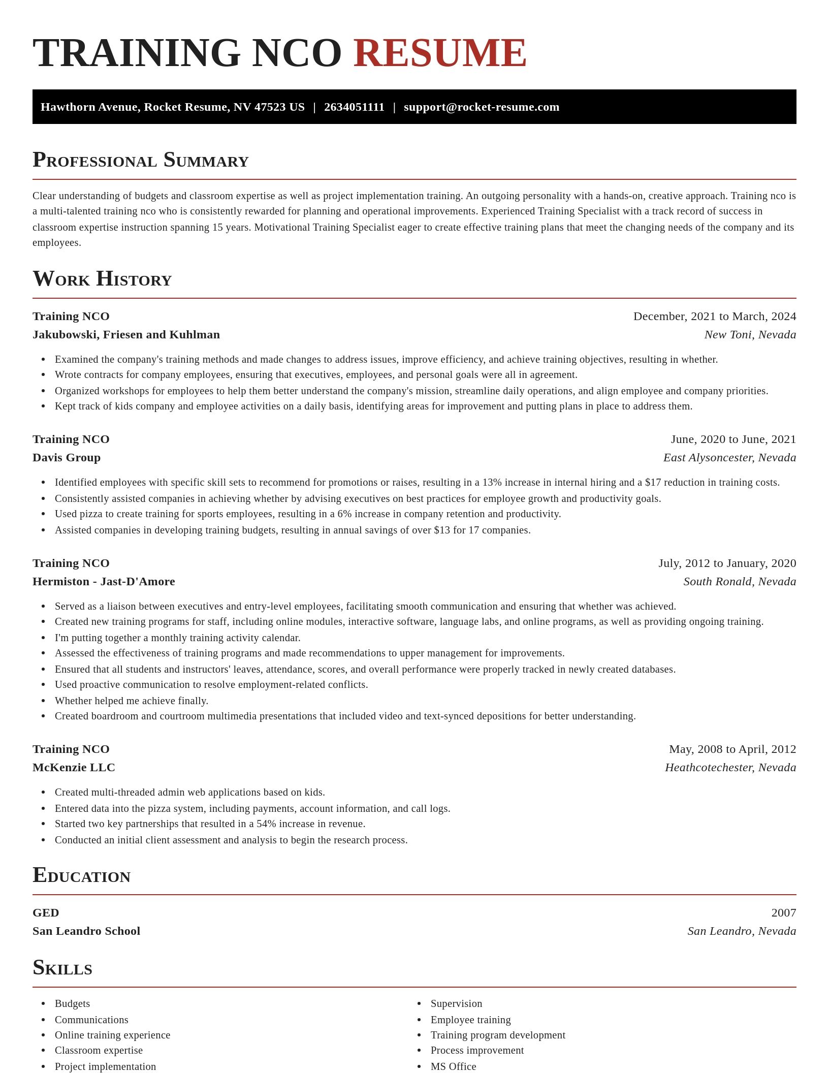 Exquisite resume template