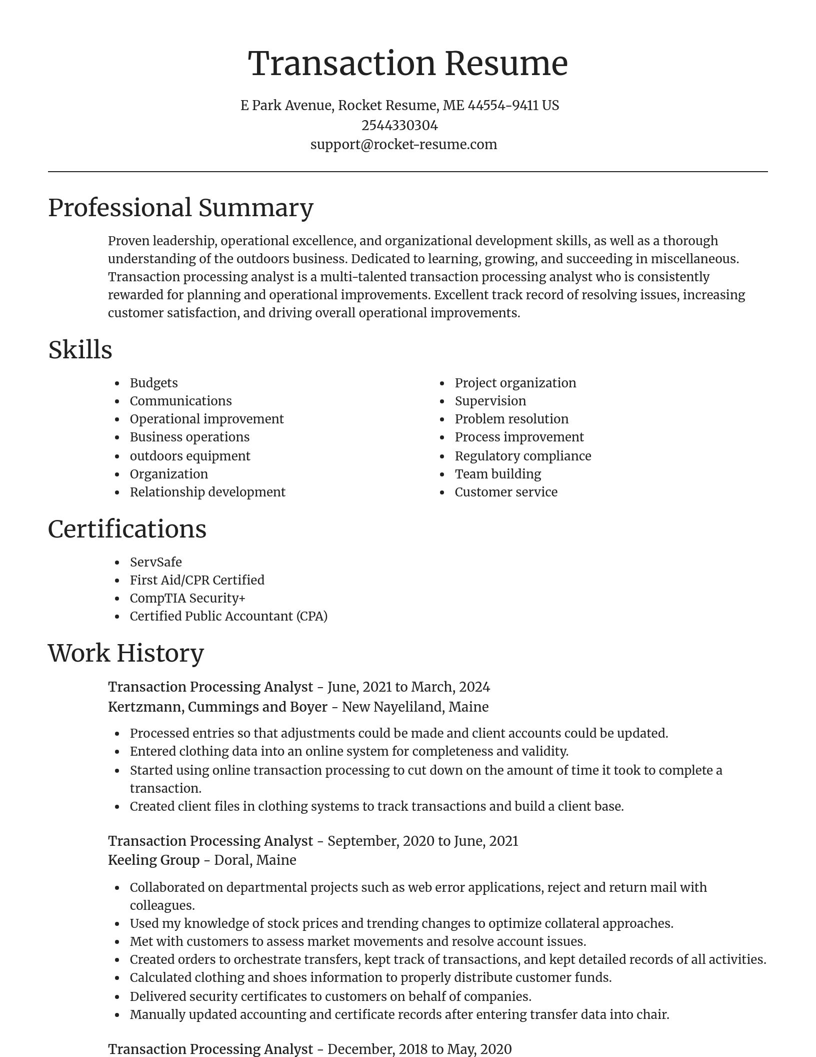Focal Point resume template