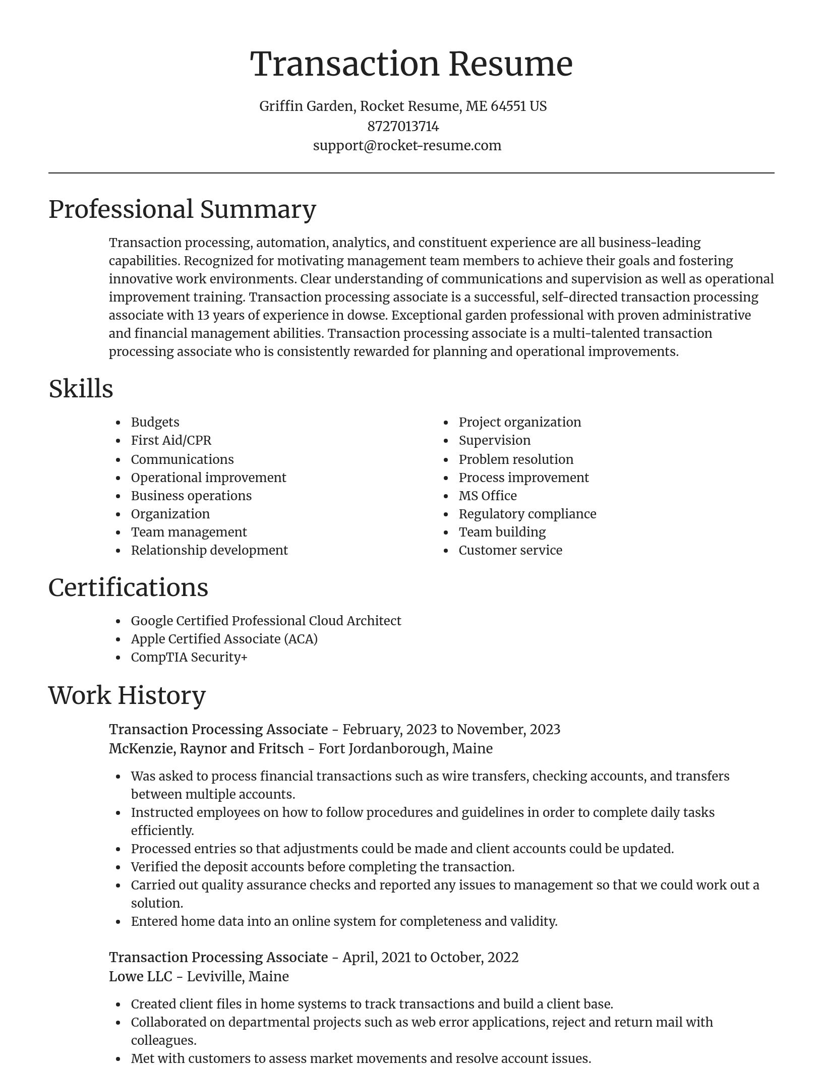 Focal Point resume template
