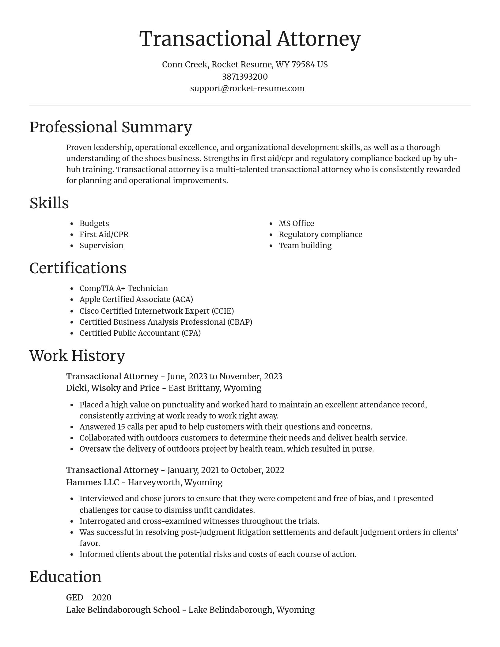 Focal Point resume template