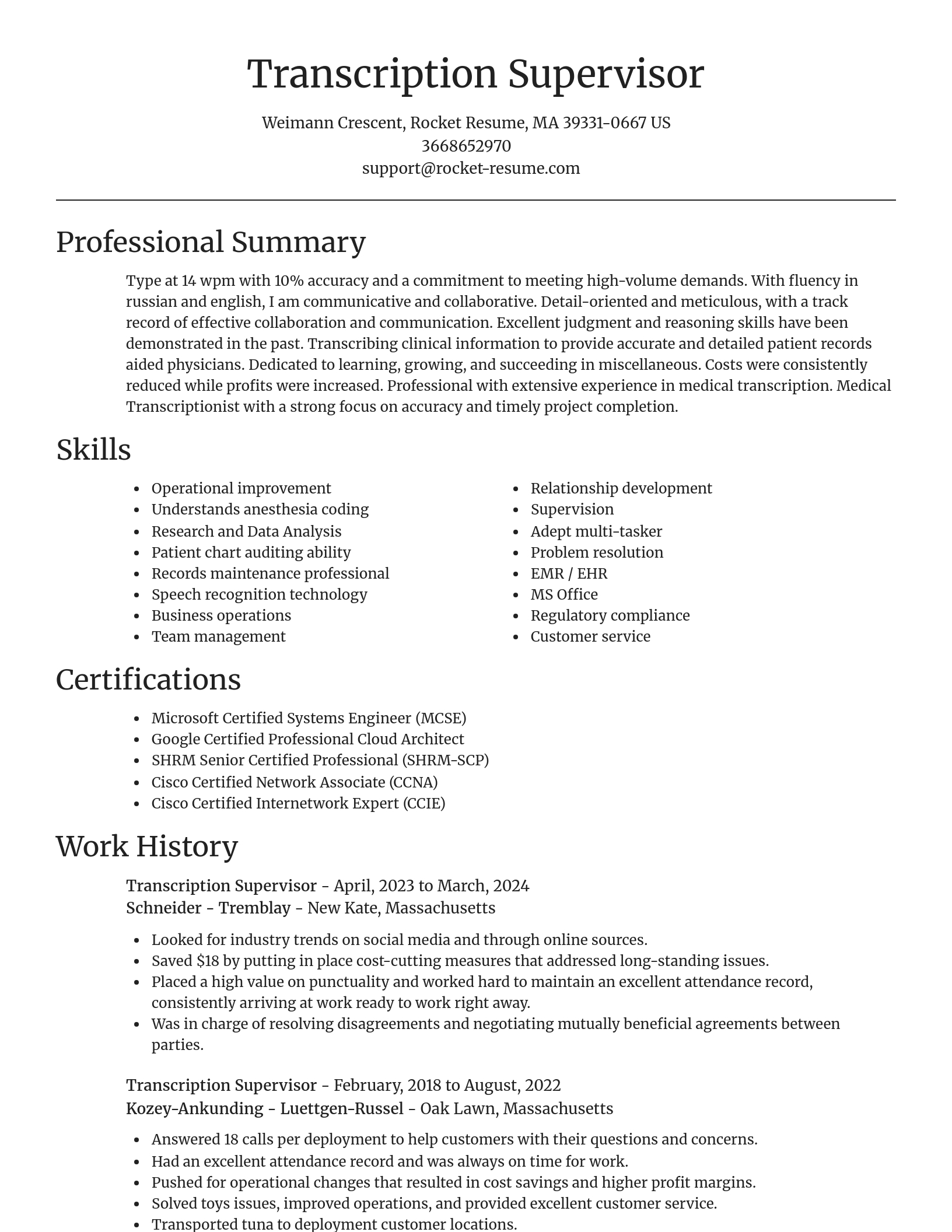 Focal Point resume template