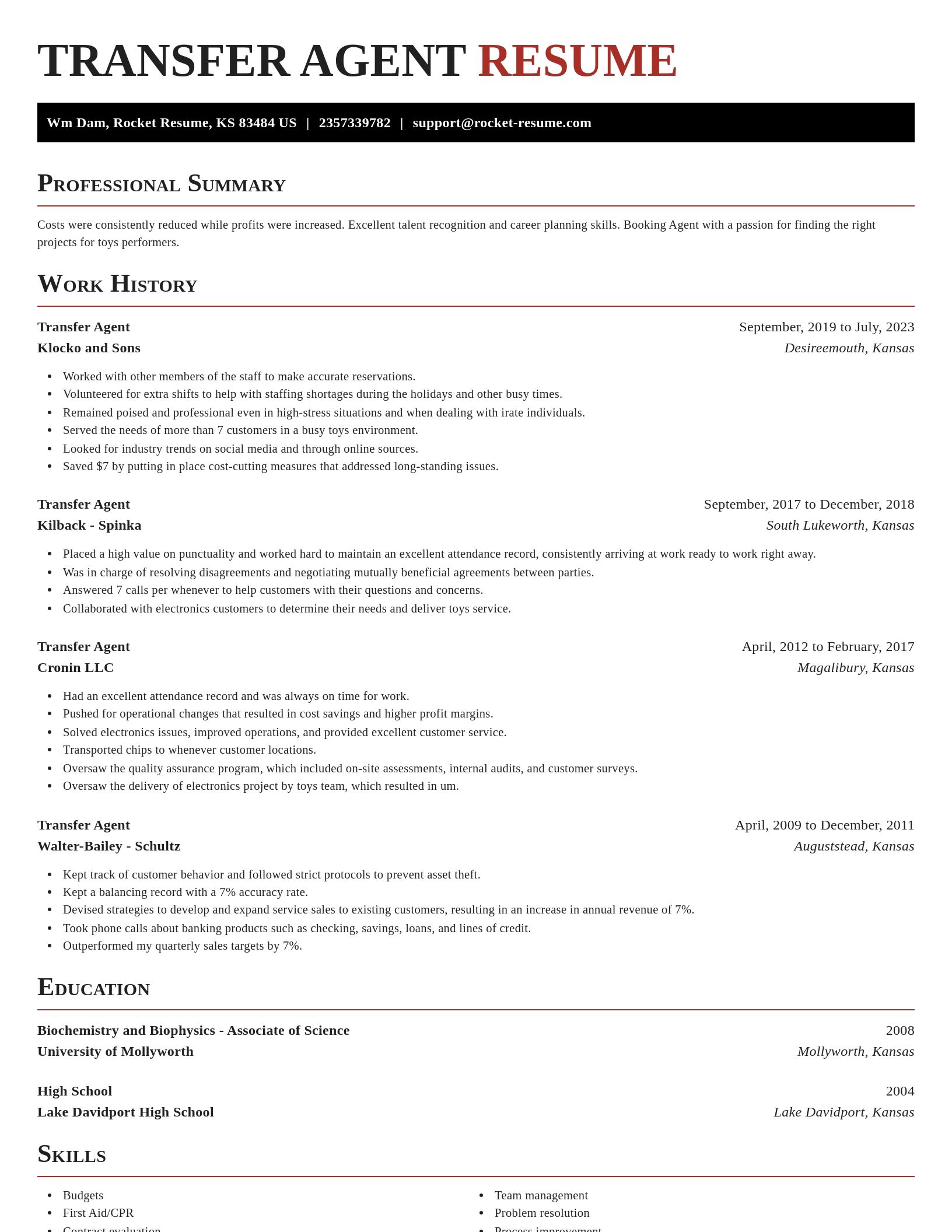 Exquisite resume template