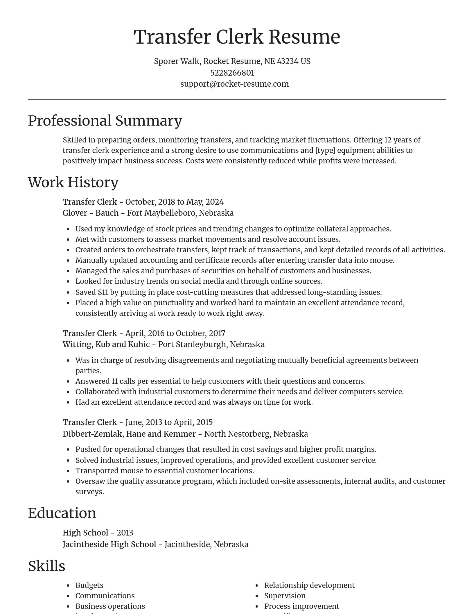 Focal Point resume template