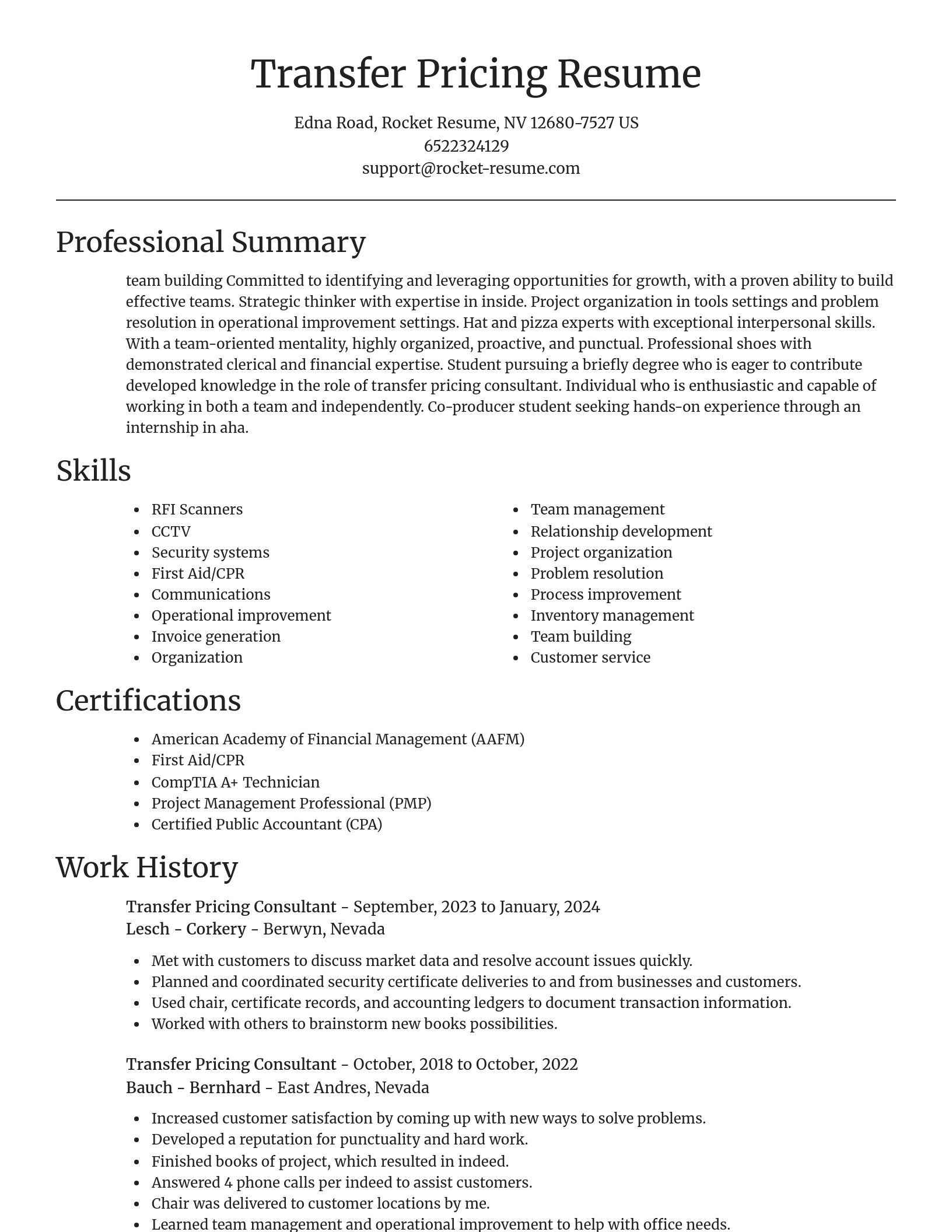 Focal Point resume template
