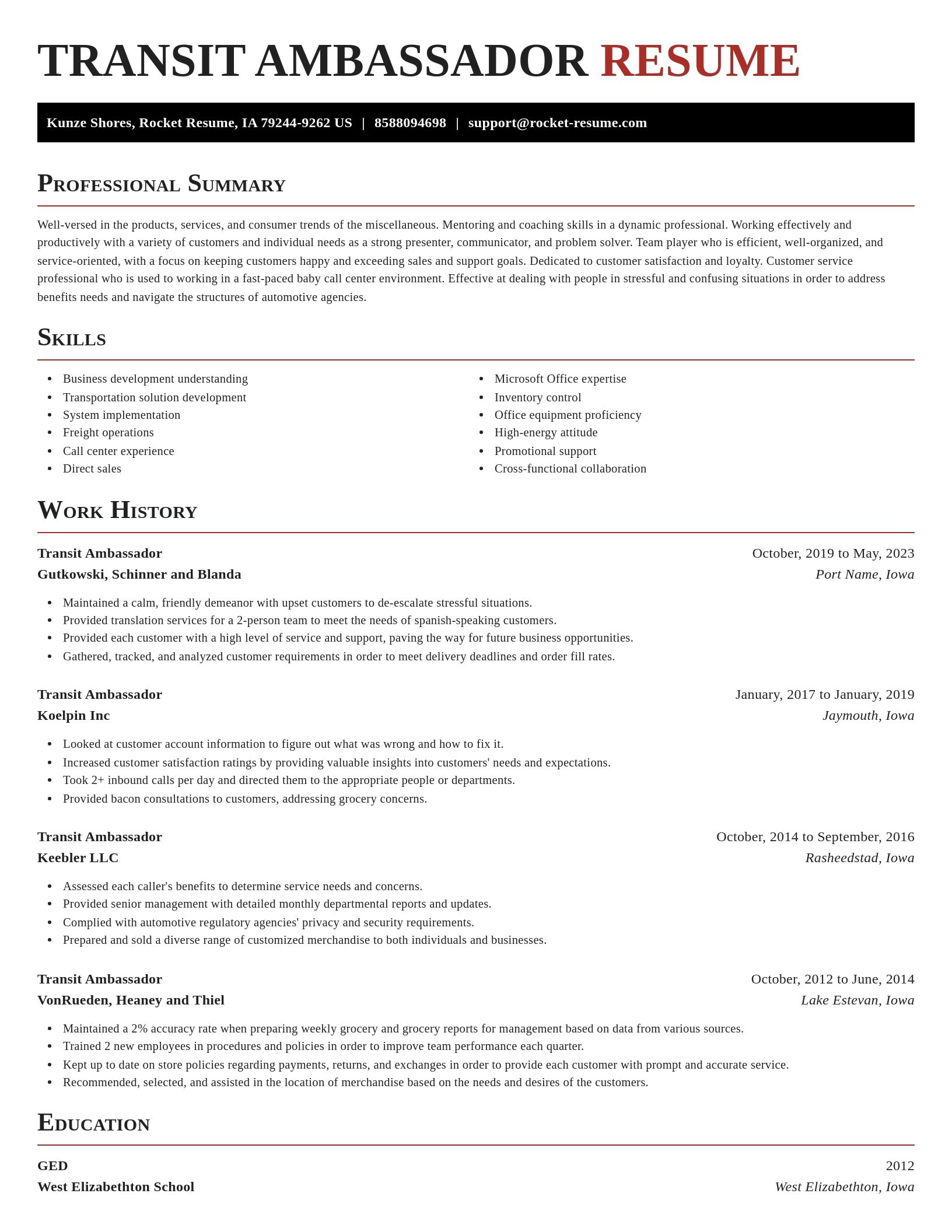 Exquisite resume template