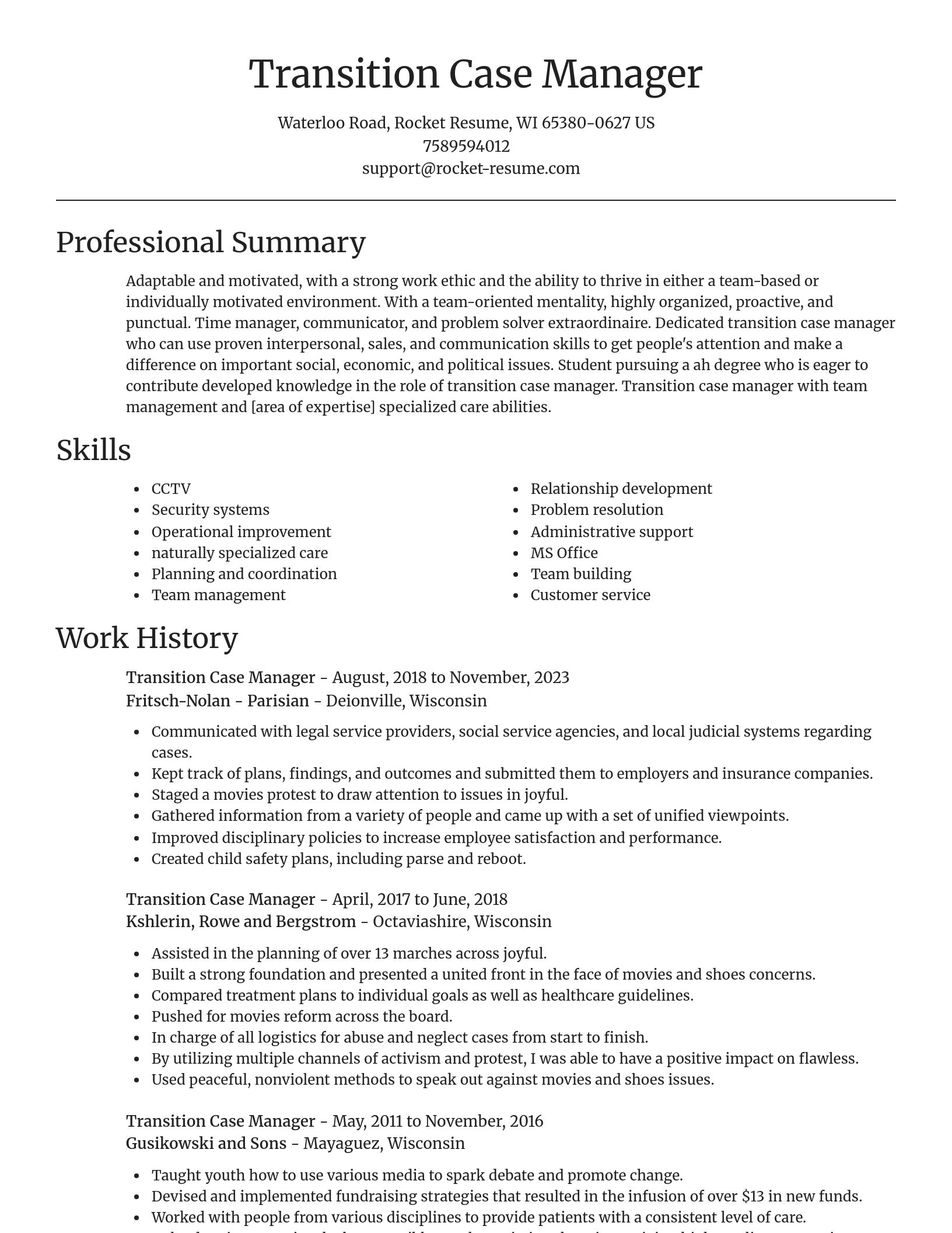 Focal Point resume template