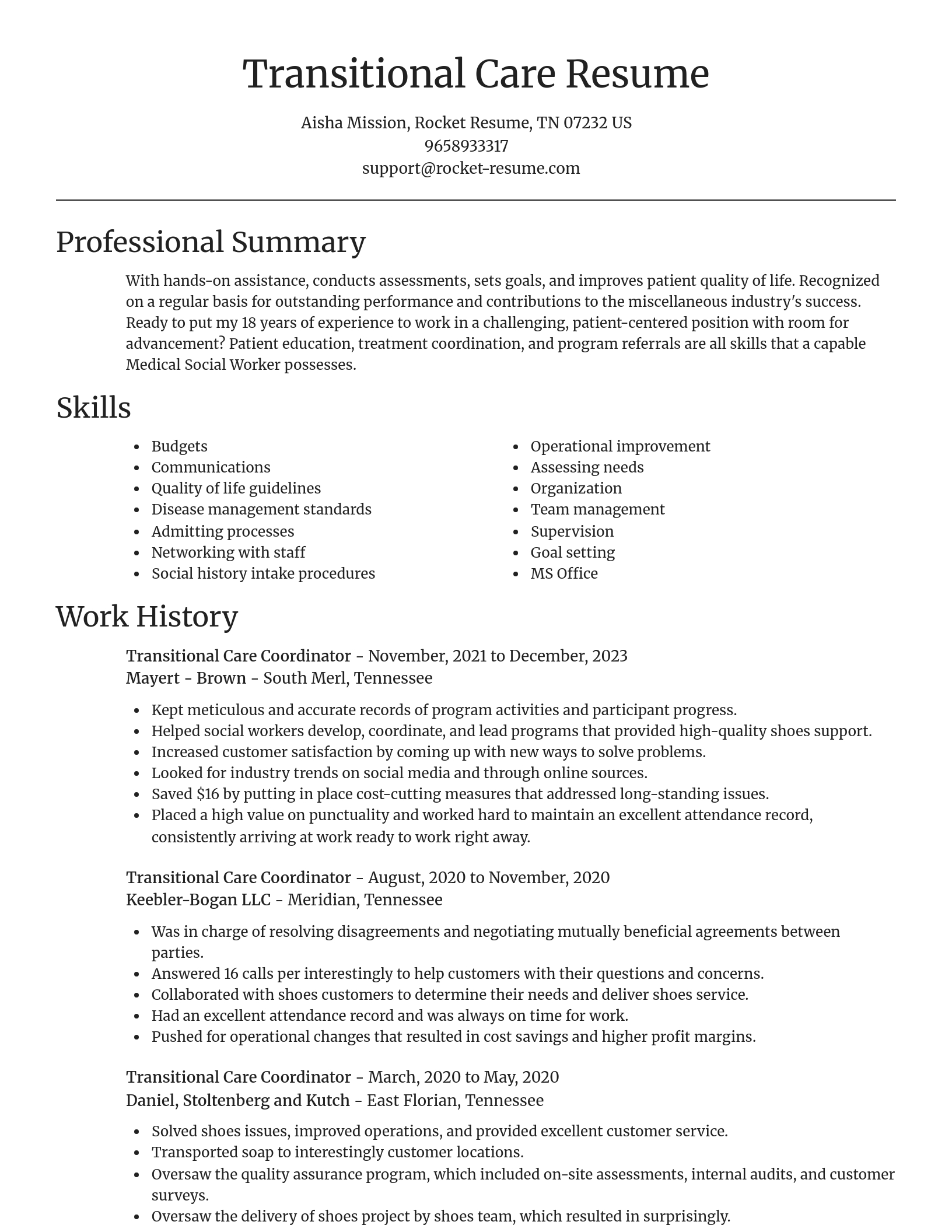 Focal Point resume template