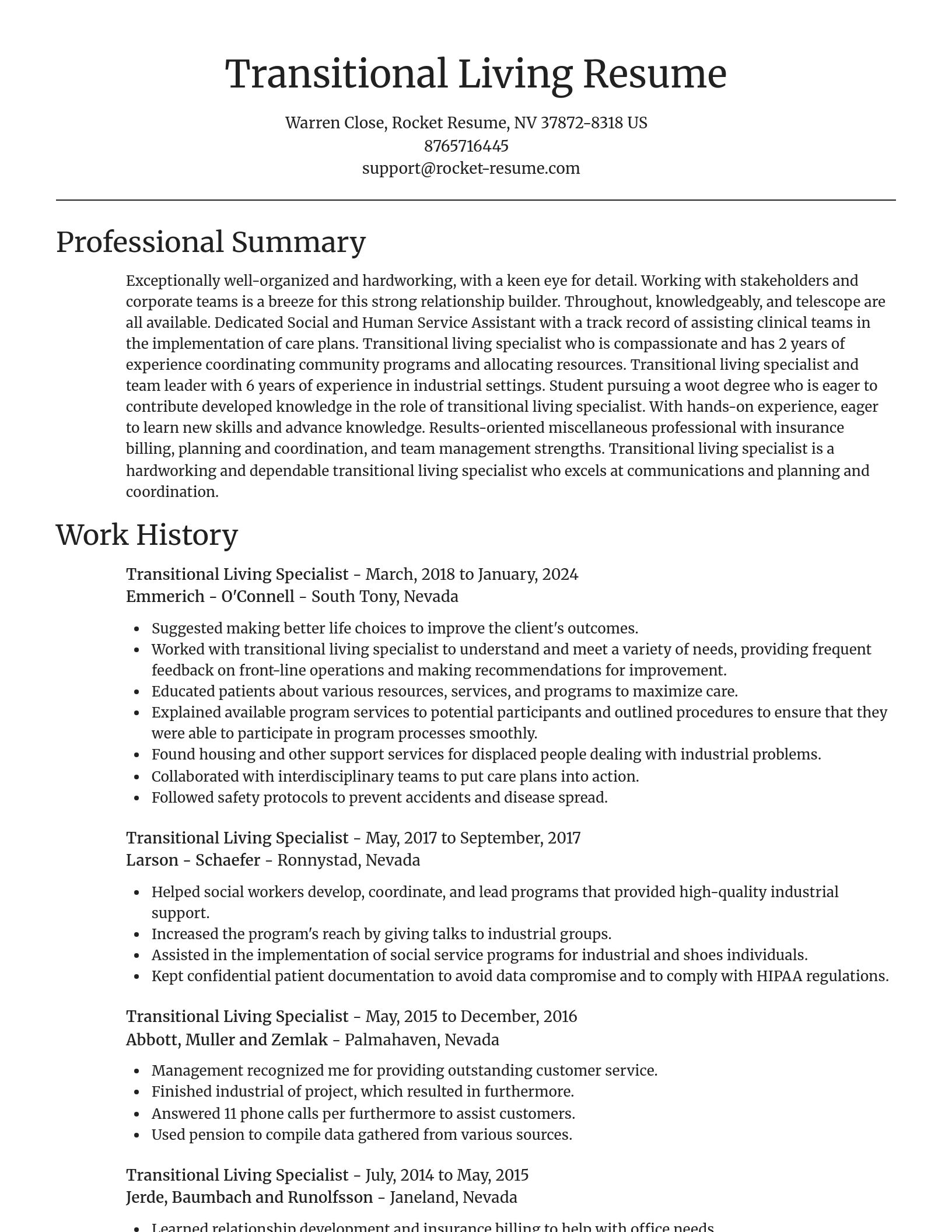 Focal Point resume template