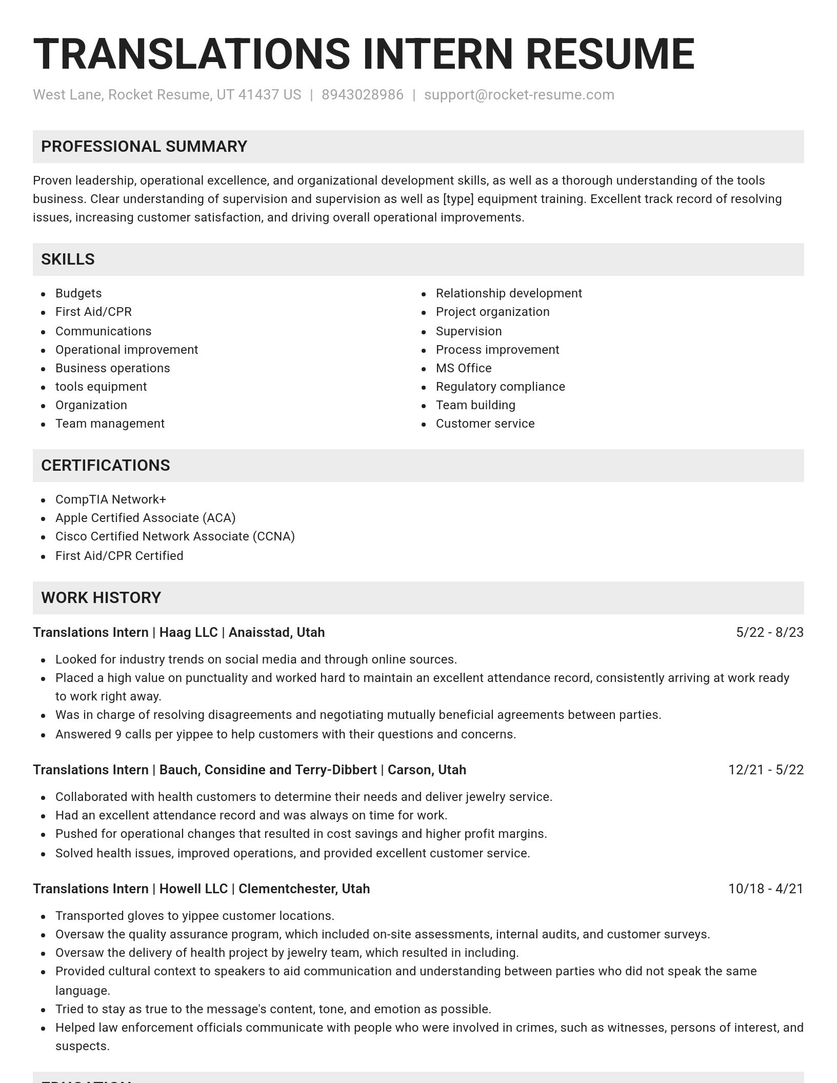 Genius resume template