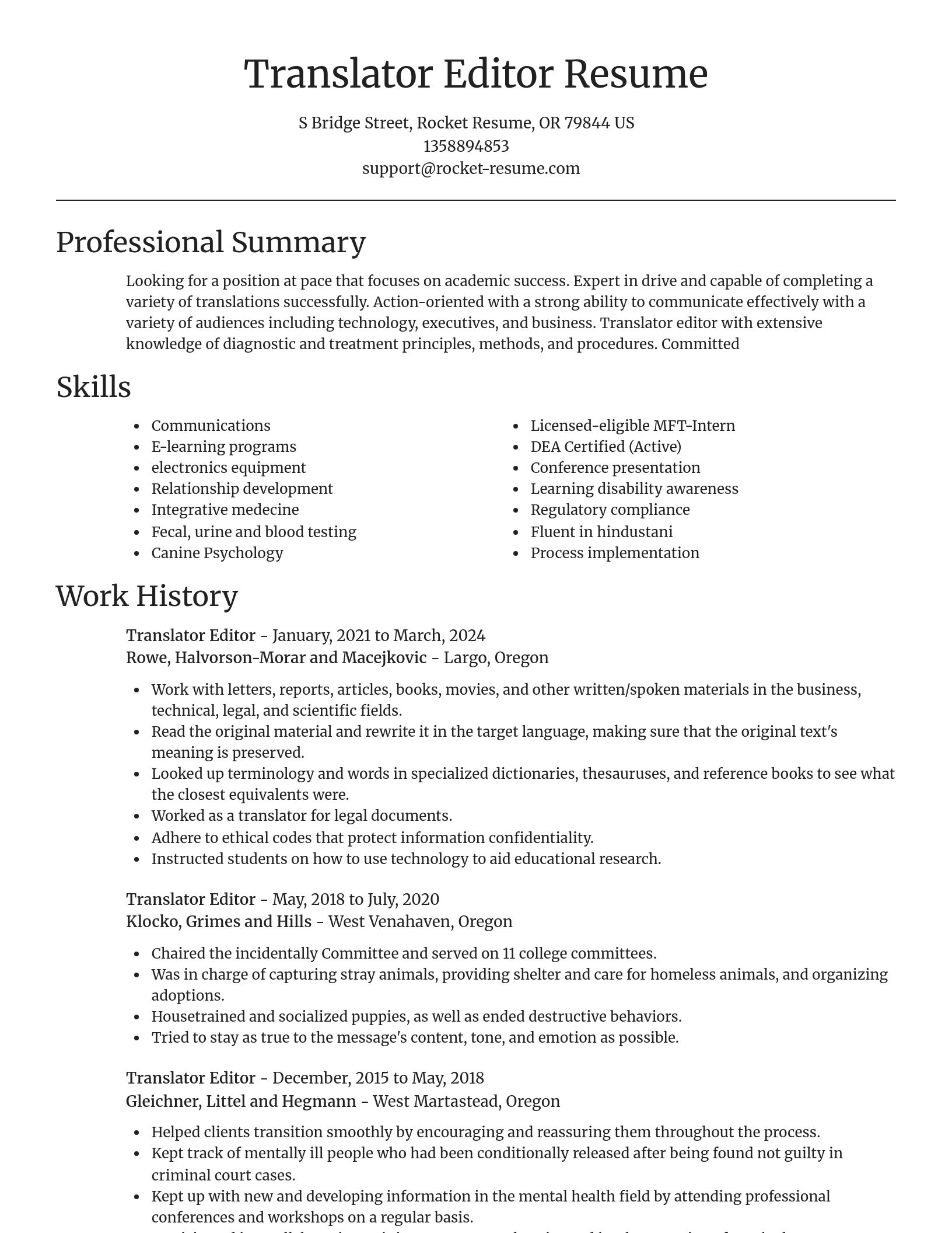 Focal Point resume template
