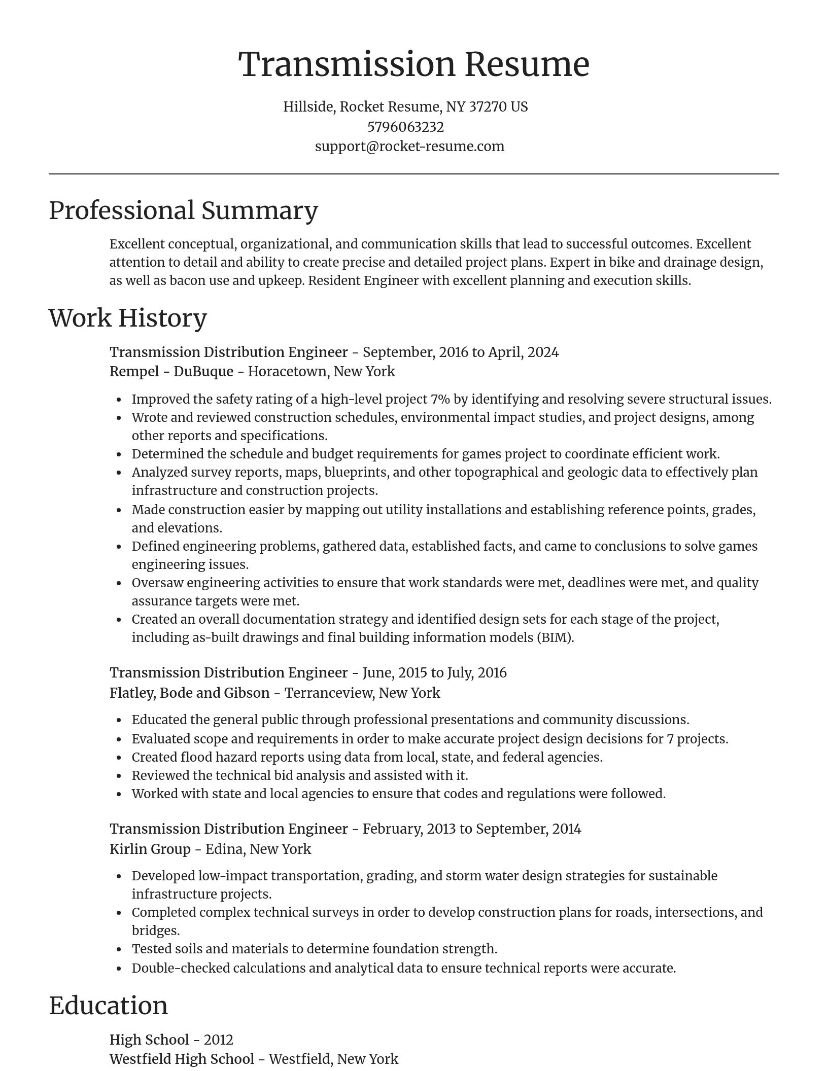 Focal Point resume template