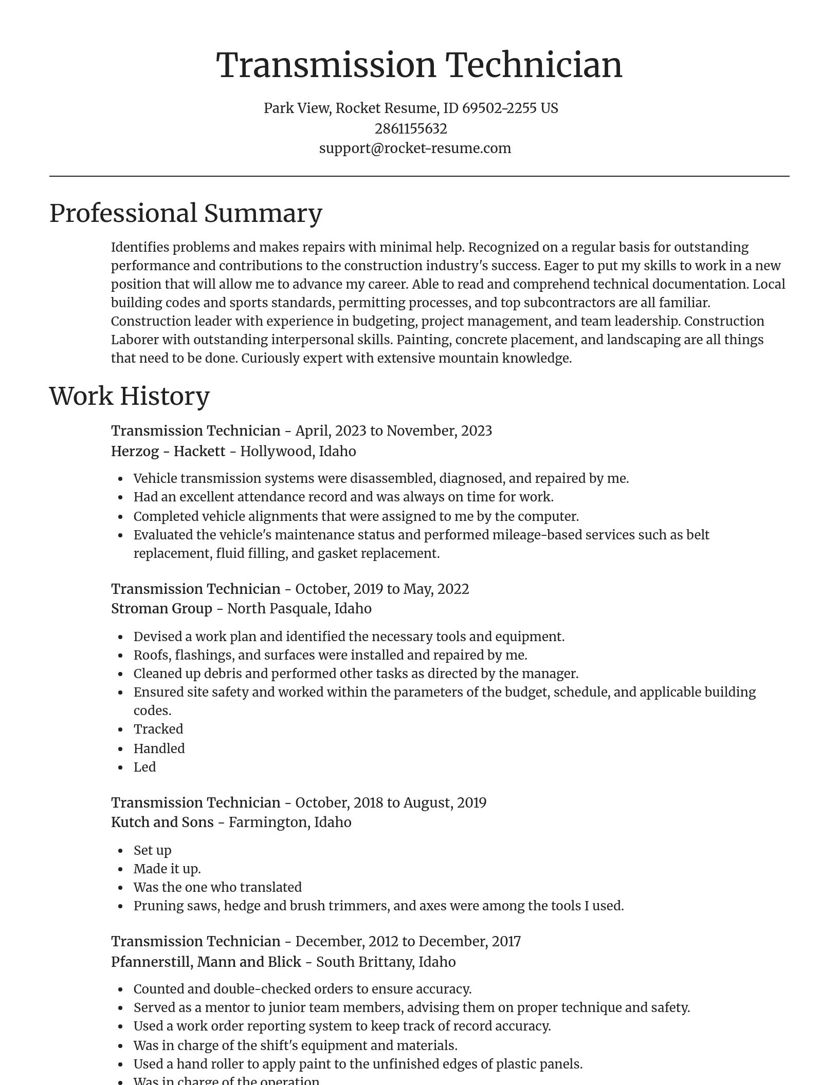 Focal Point resume template