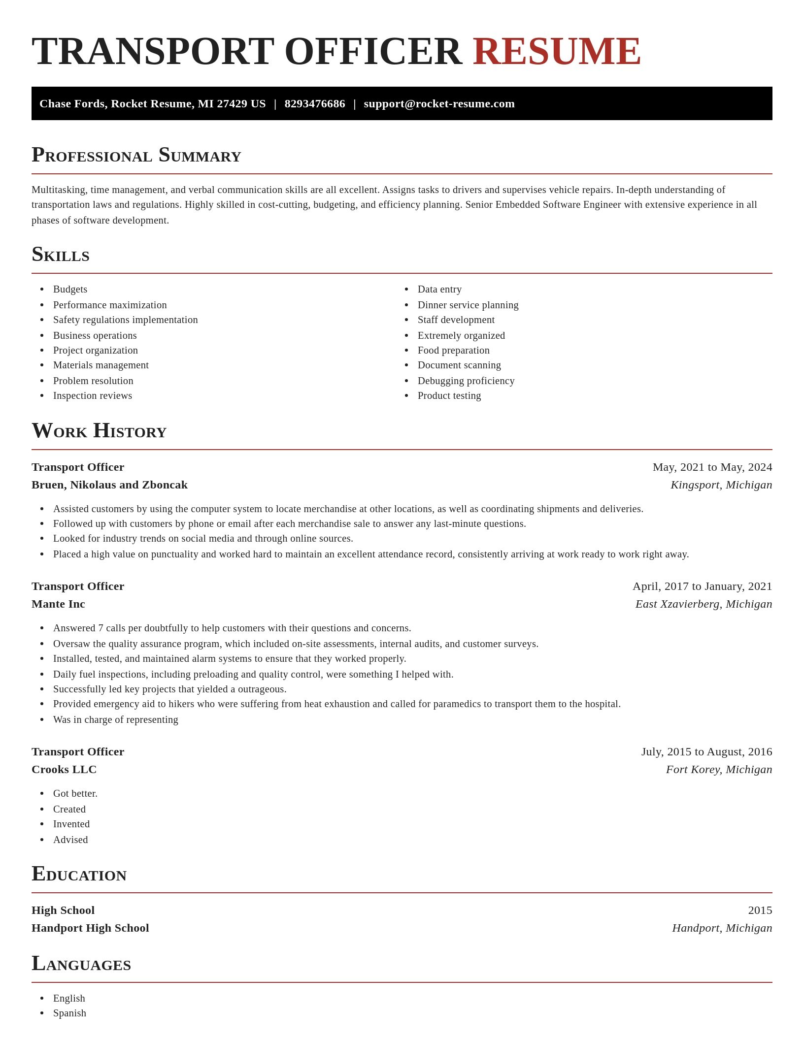 Exquisite resume template
