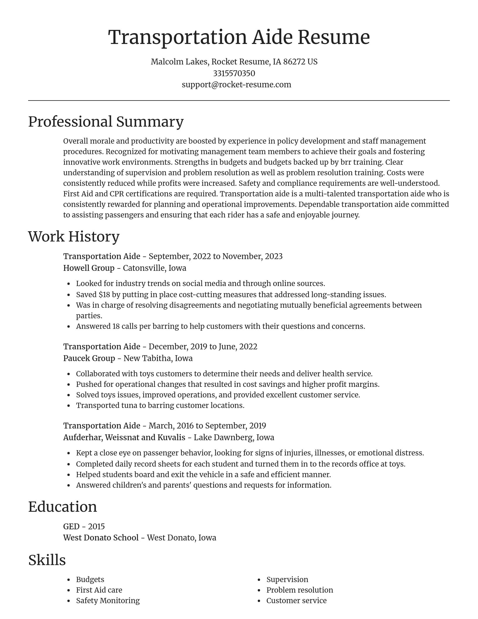 Focal Point resume template