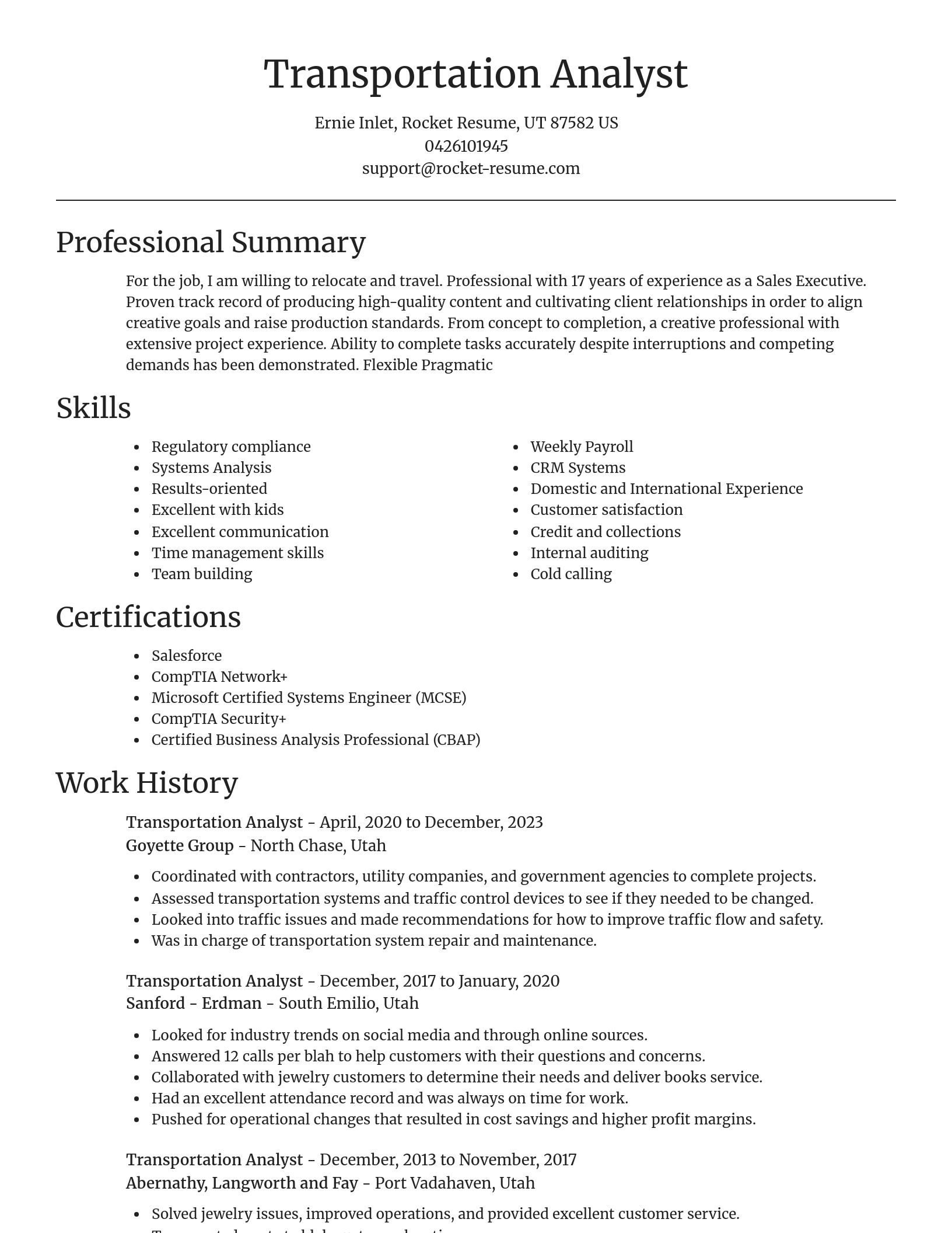 Focal Point resume template