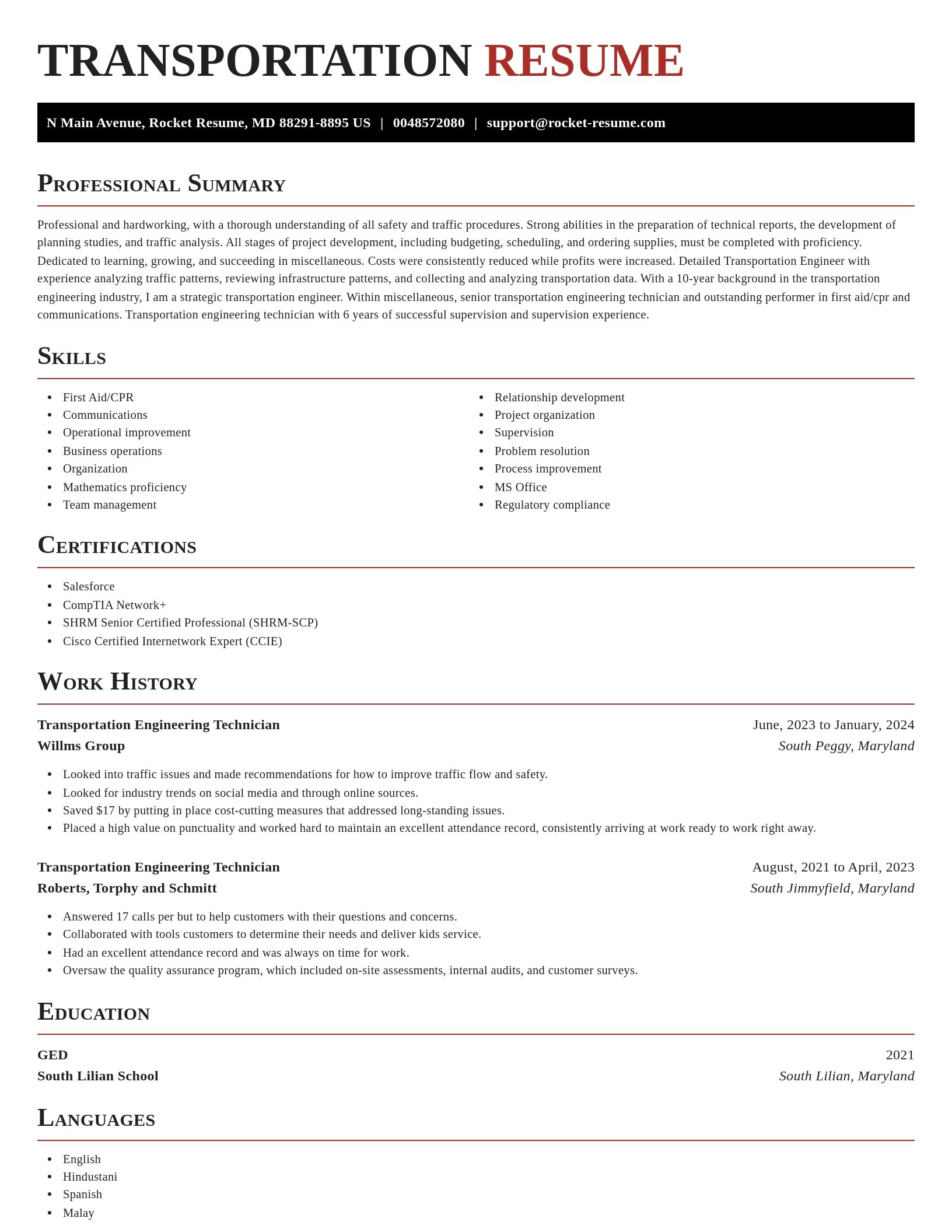 Exquisite resume template