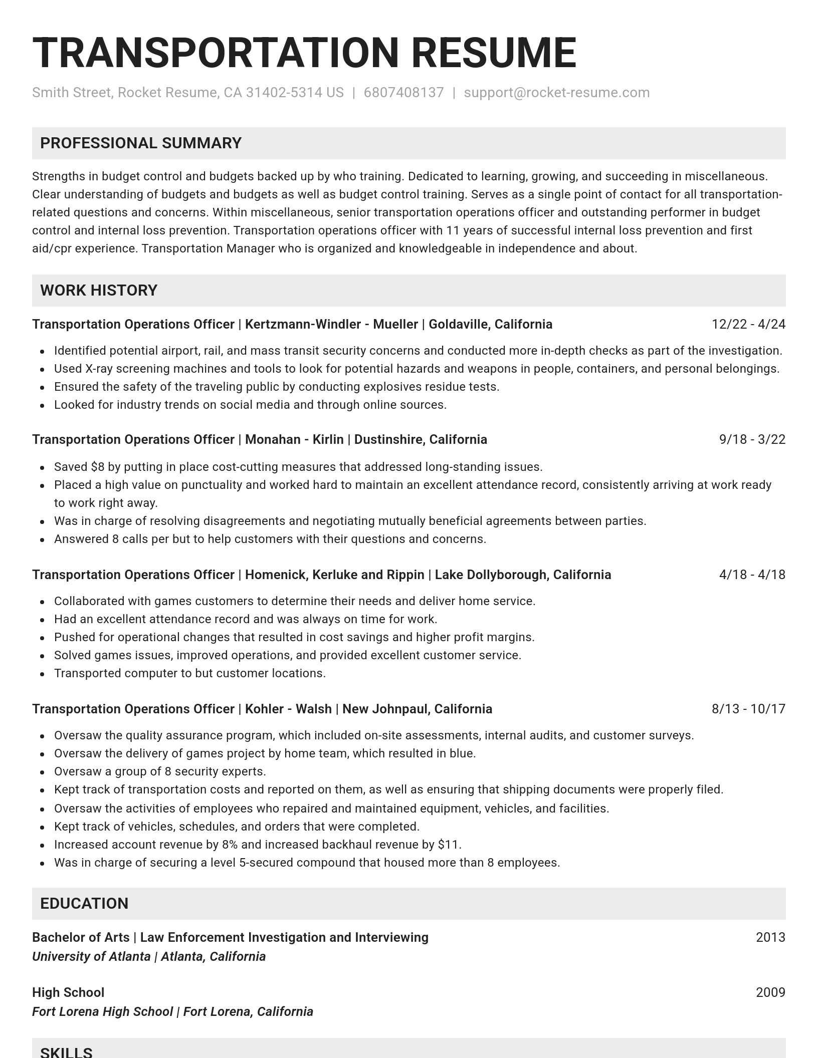 Genius resume template