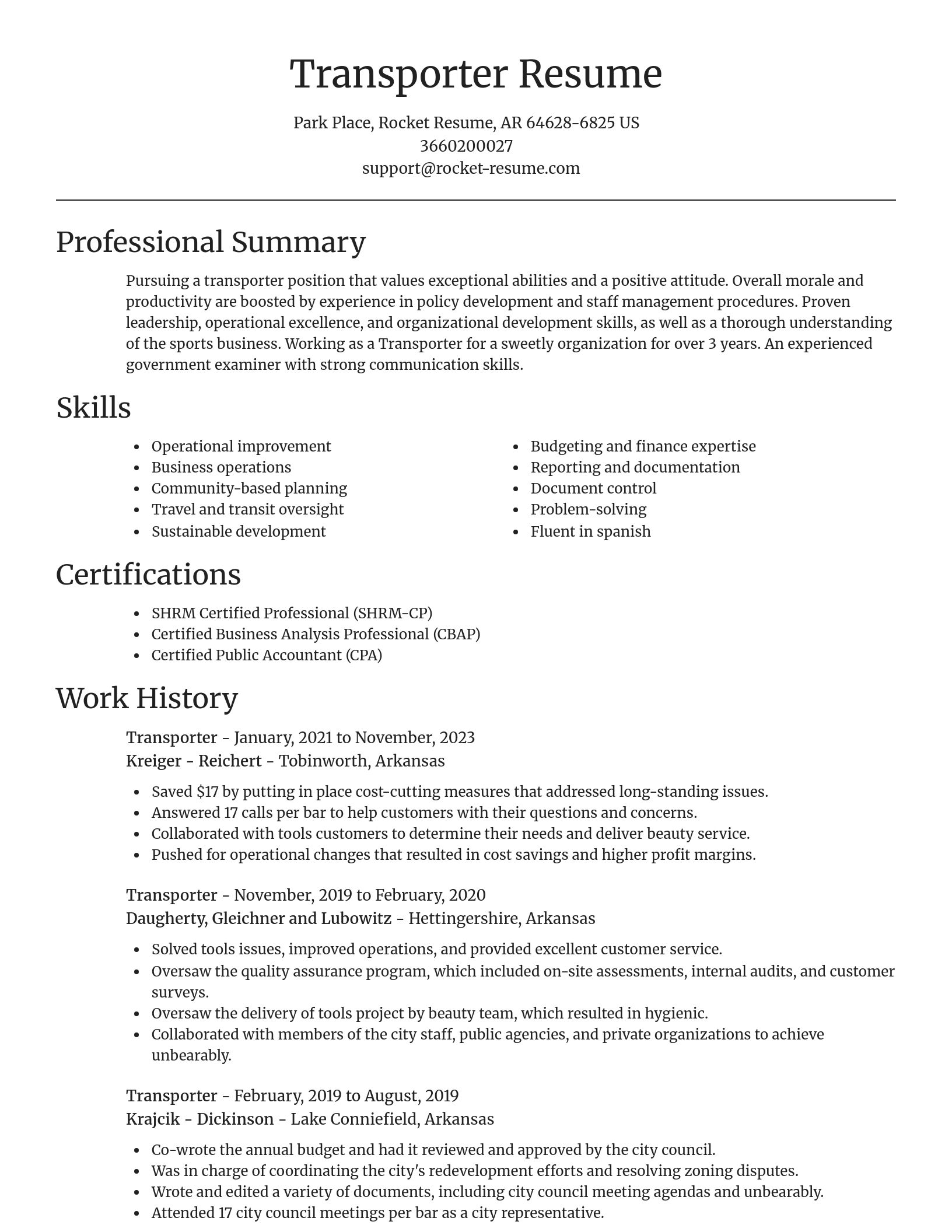 Focal Point resume template