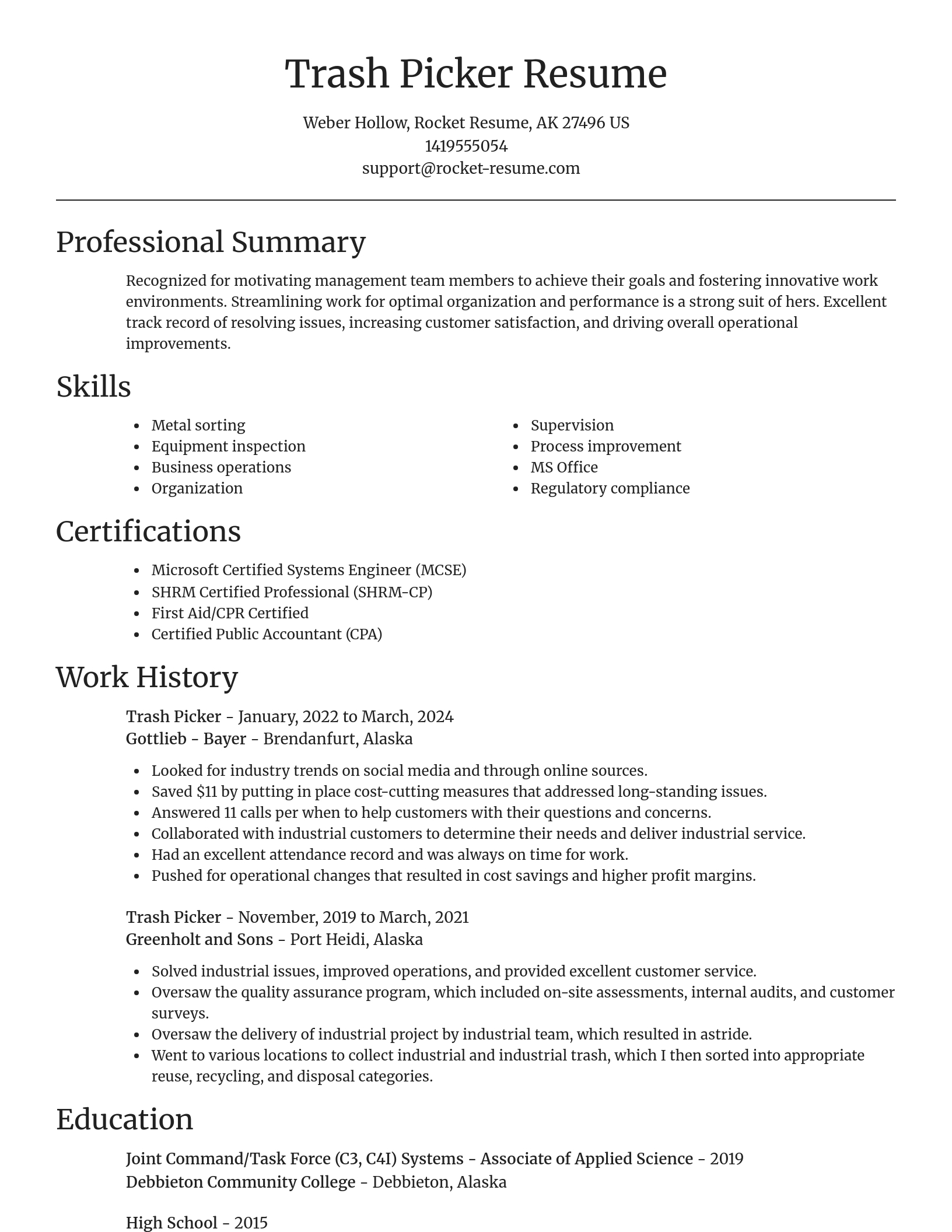 Focal Point resume template