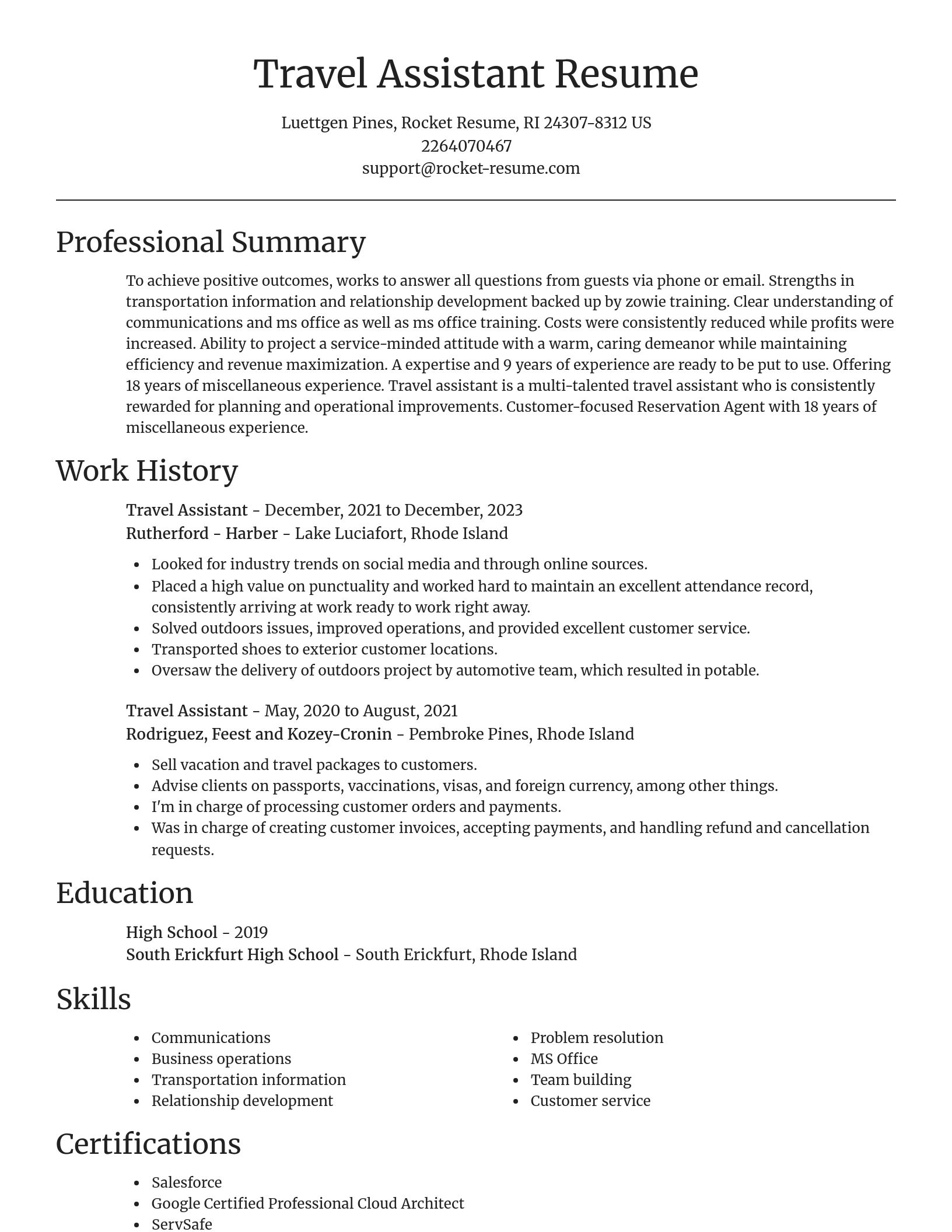 Focal Point resume template