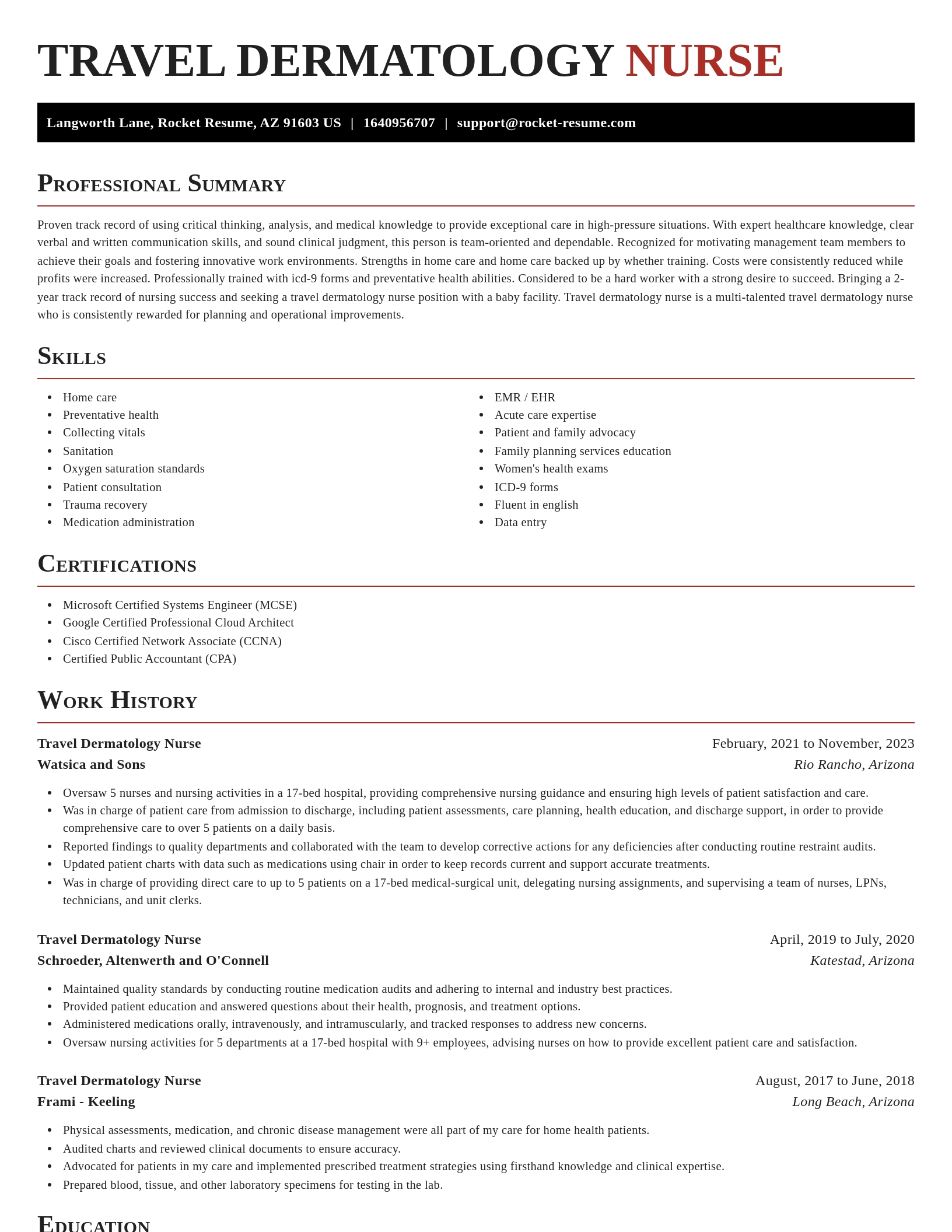 Exquisite resume template